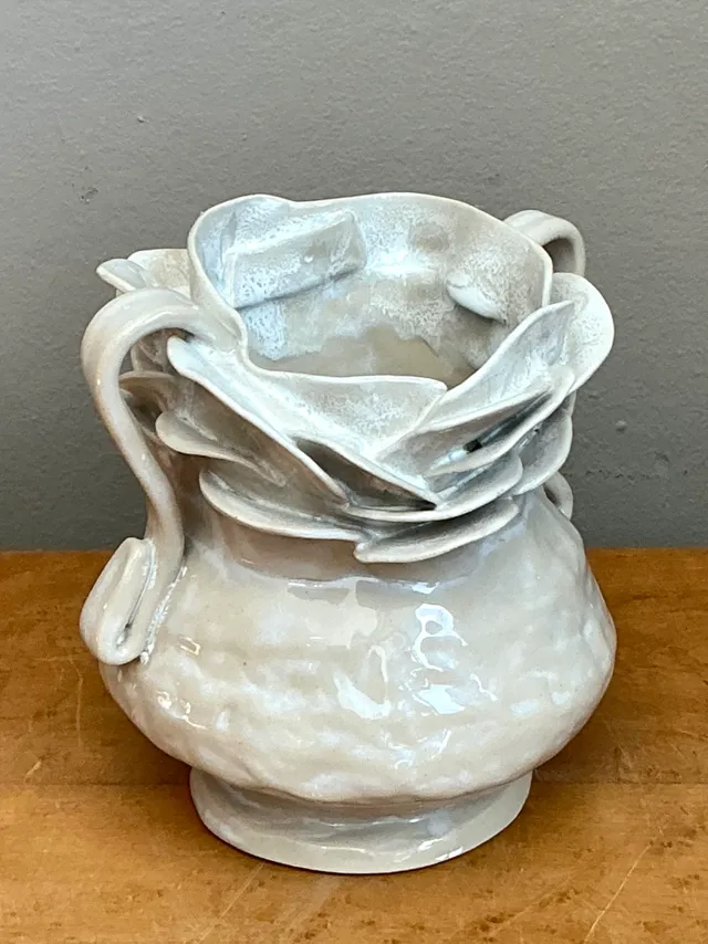 Vintage Handcrafted Ceramic Vase — additional photo 3