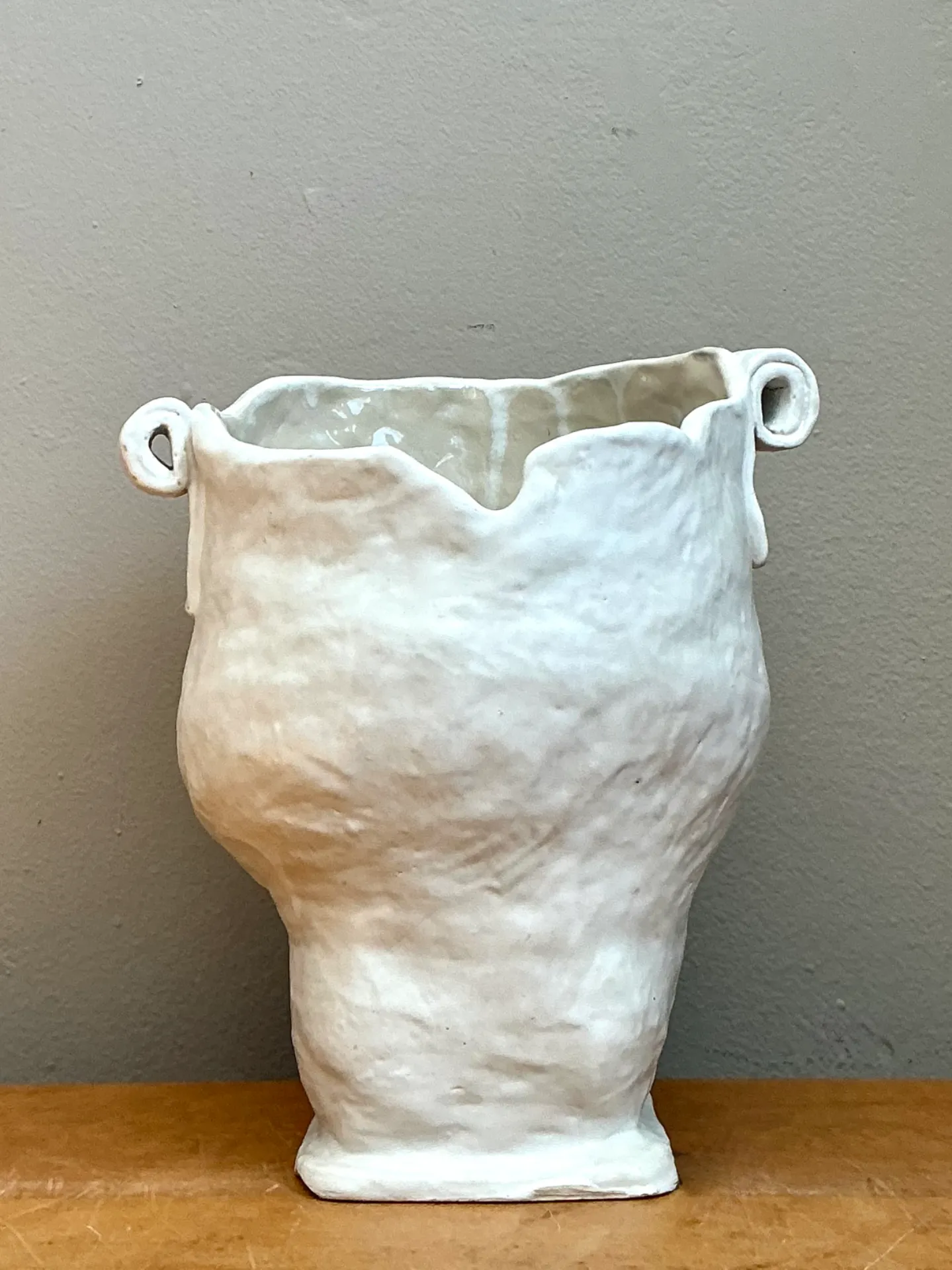 Vintage Handcrafted Ceramic Vase — additional photo 2