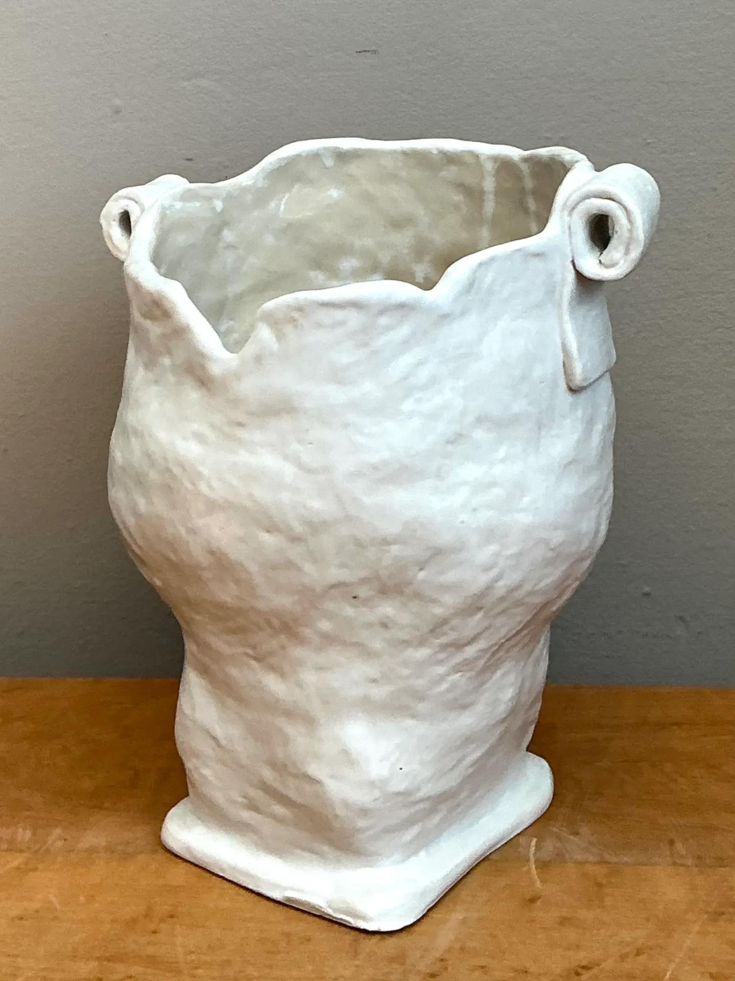 Vintage Handcrafted Ceramic Vase — additional photo 3