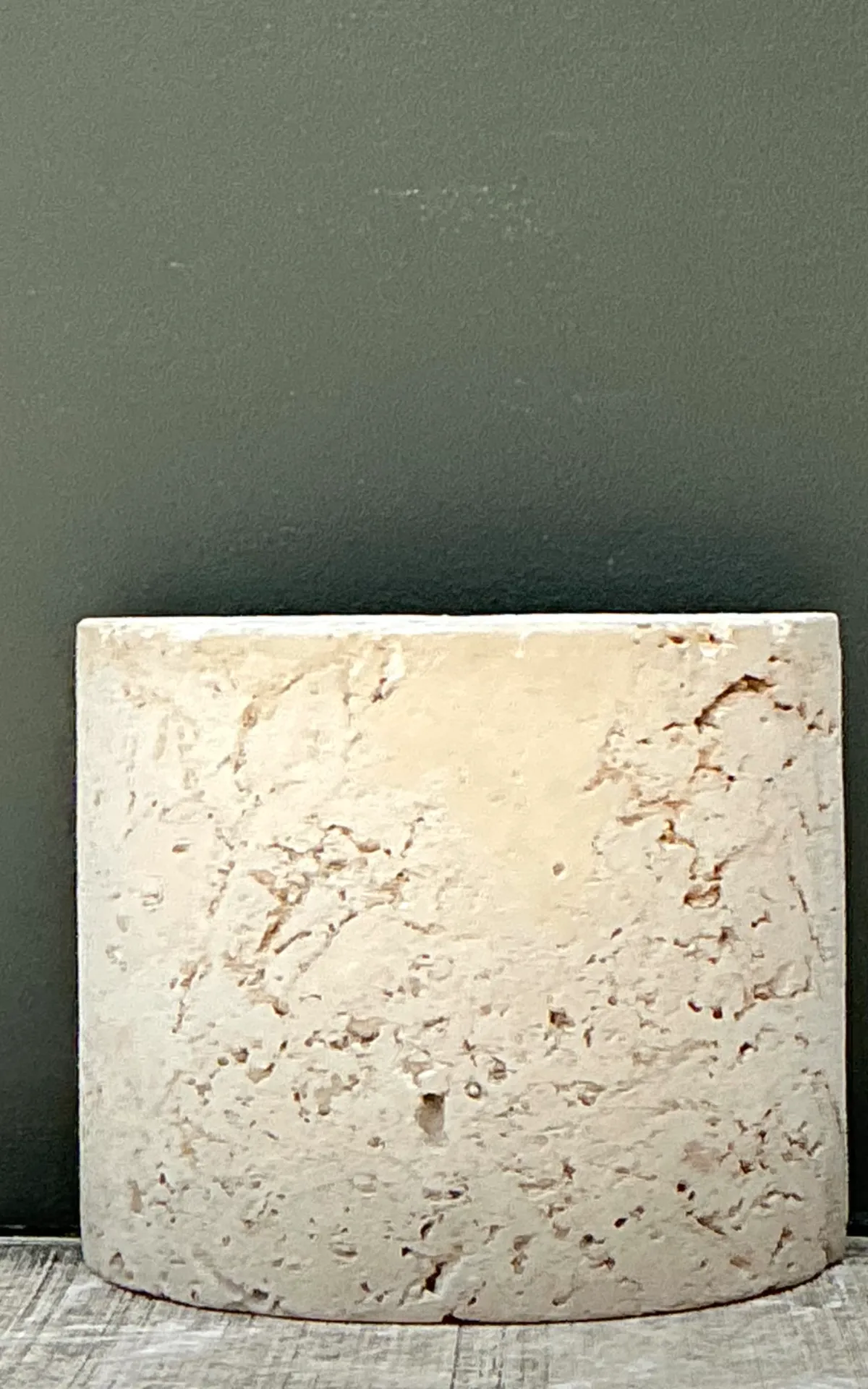 Vintage Coquina Stone Accent Table - Interior view