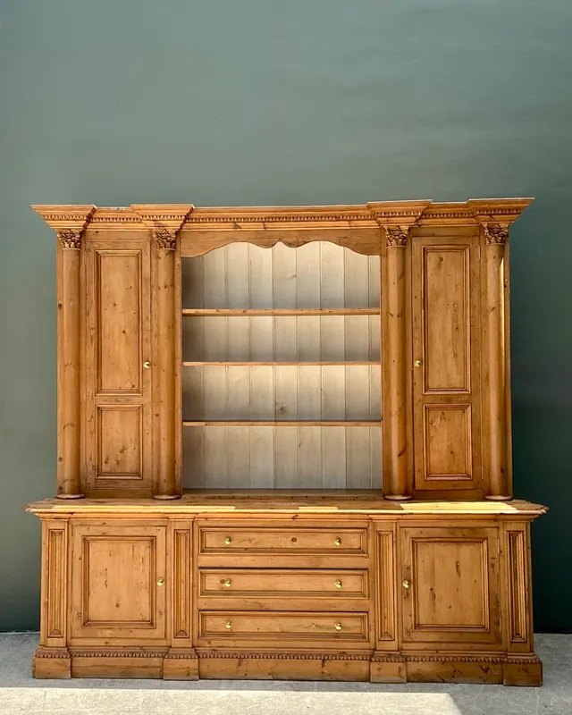 Vintage Monumental Rustic Pine Hutch — additional photo 7