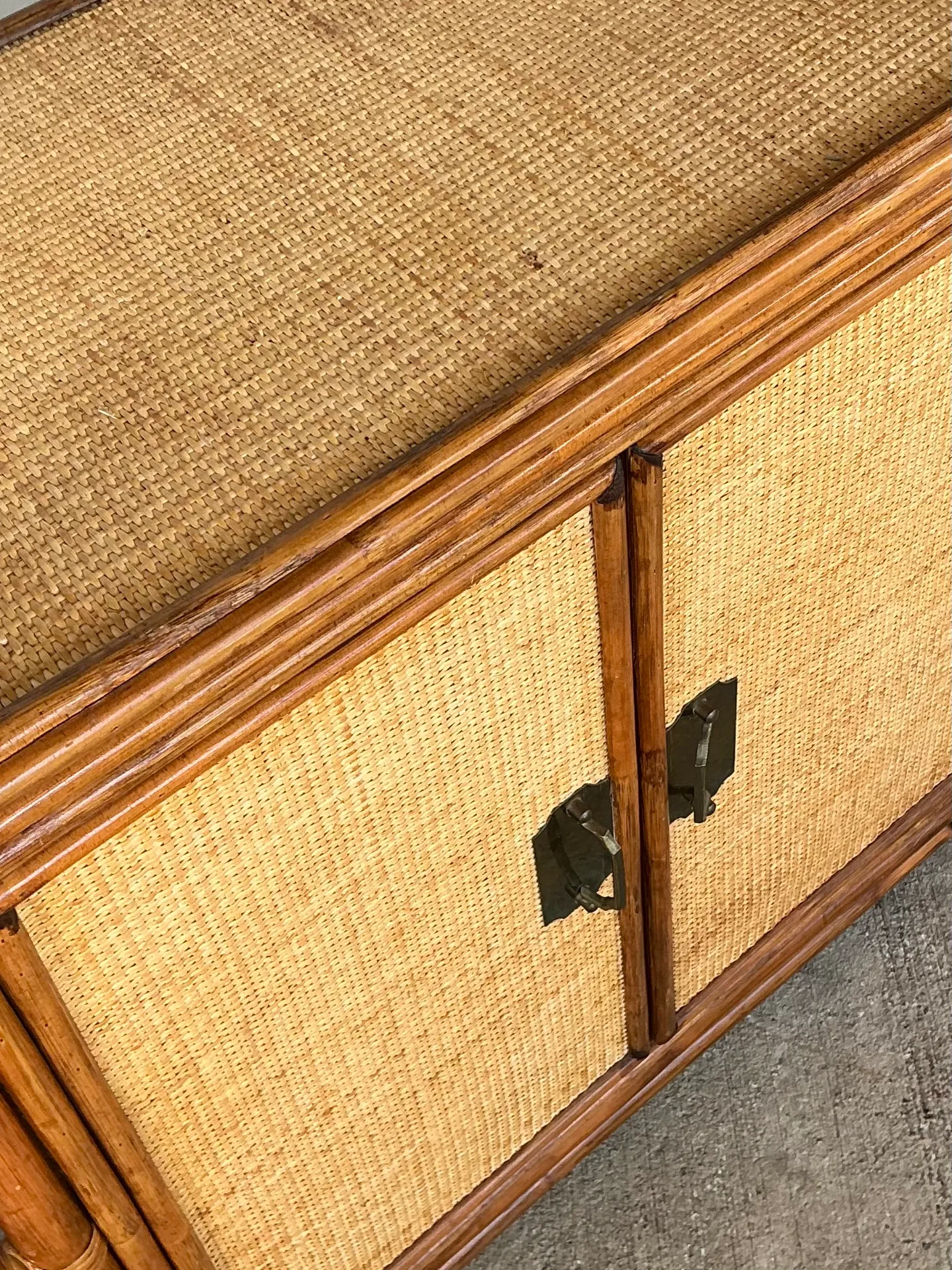 Vintage Bamboo Fretwork Etagere - A Pair — additional photo 7
