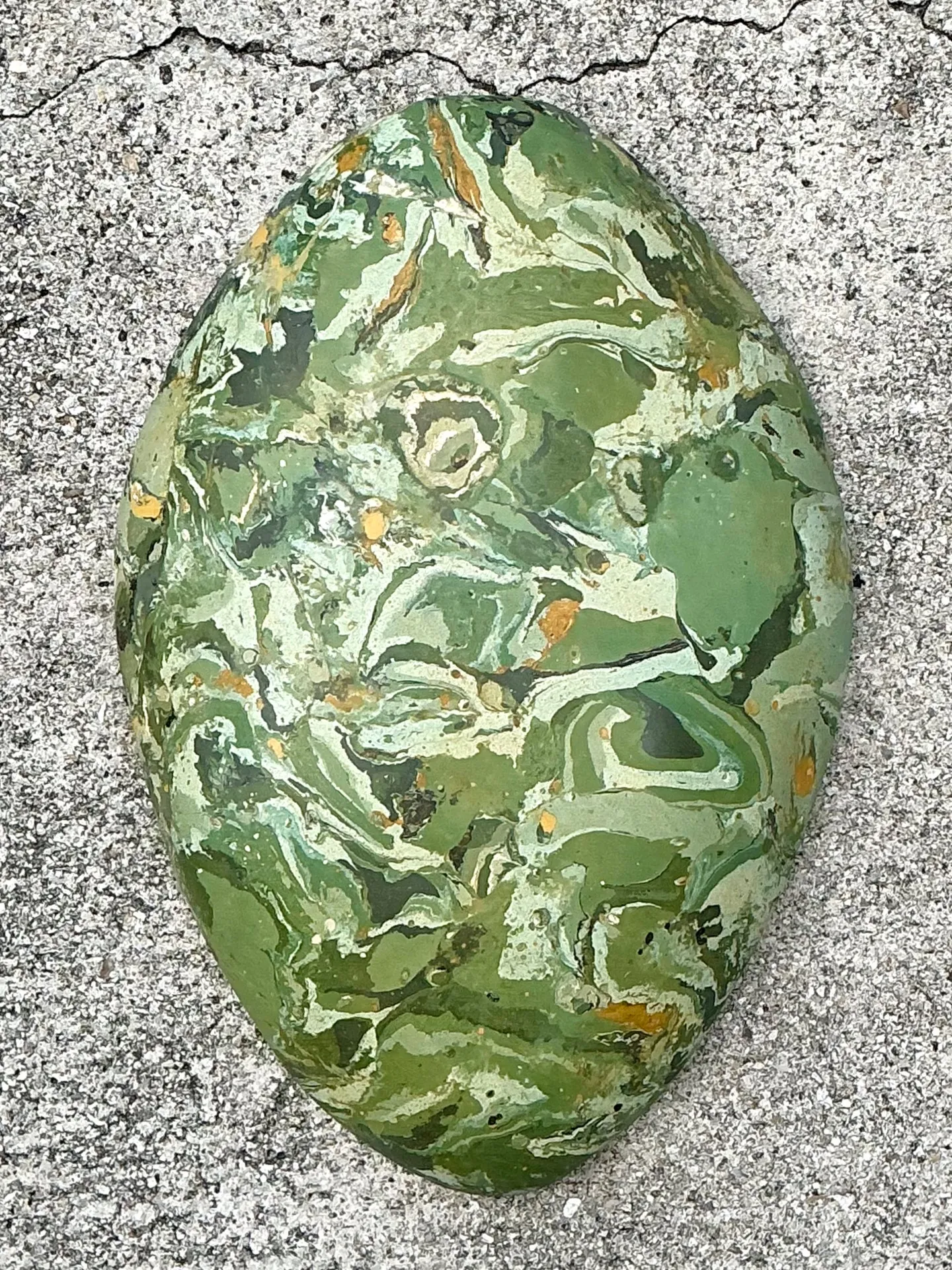 Vintage Italian Scagliola Pigmented Plaster Turtle Shell - 12.5W x 18.25H — additional photo 1