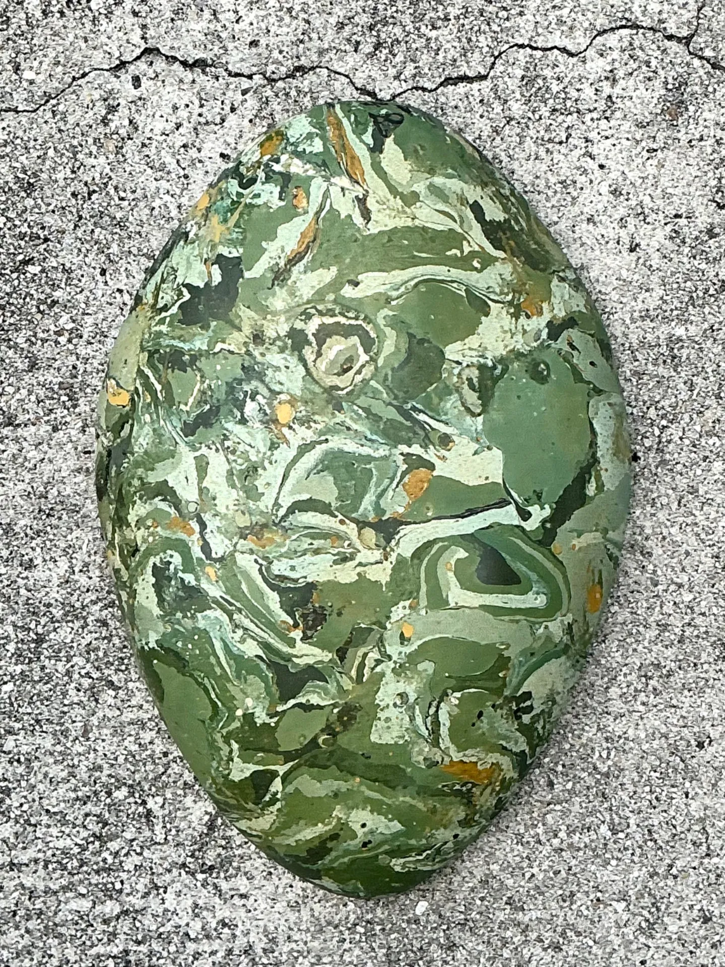 Vintage Italian Scagliola Pigmented Plaster Turtle Shell - 12.5W x 18.25H — additional photo 6