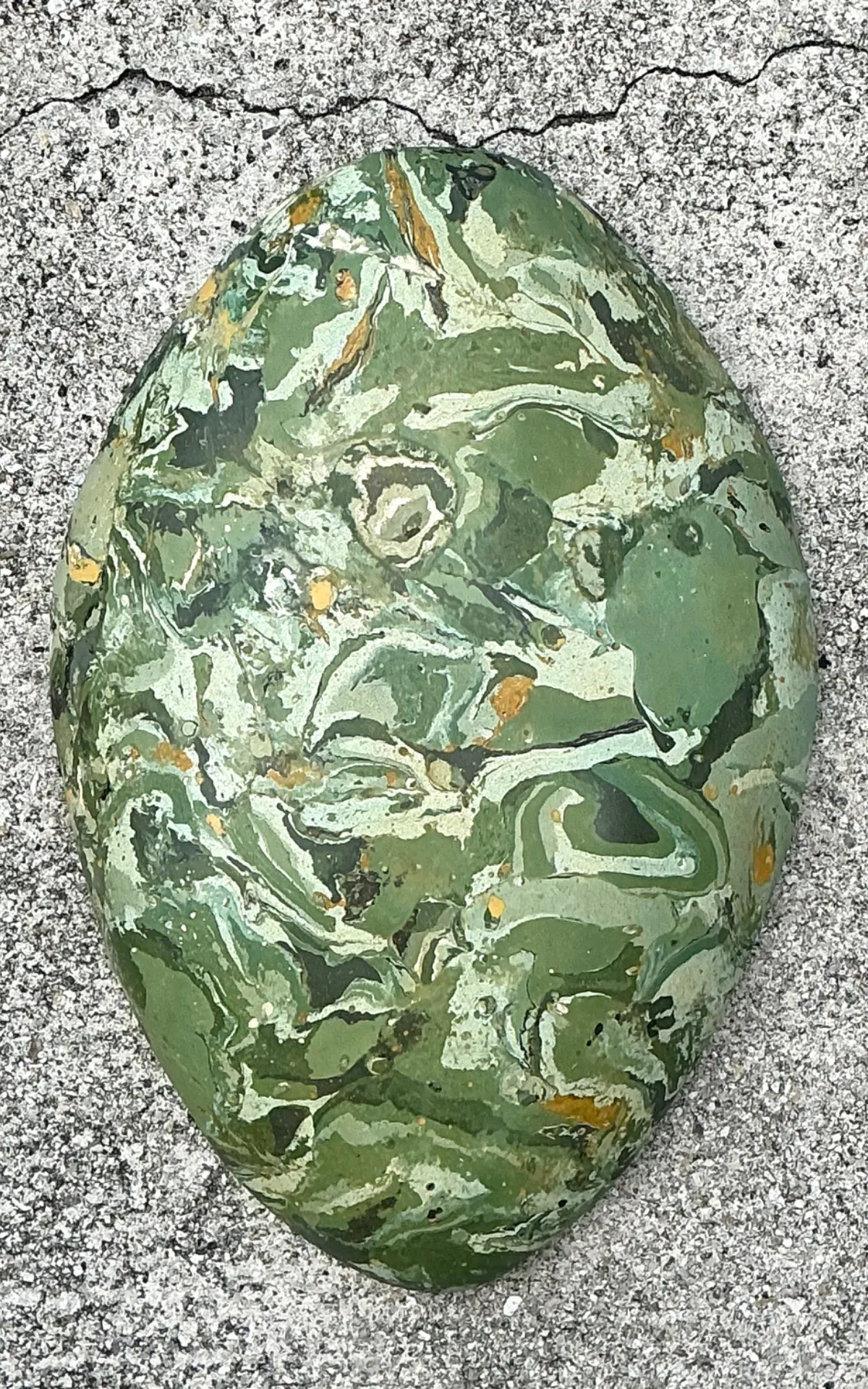 Vintage Italian Scagliola Pigmented Plaster Turtle Shell - 12.5W x 18.25H — additional photo 4