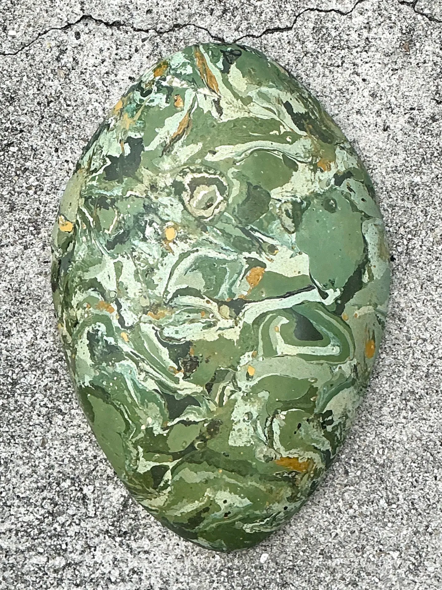 Vintage Italian Scagliola Pigmented Plaster Turtle Shell - 12.5W x 18.25H — additional photo 2