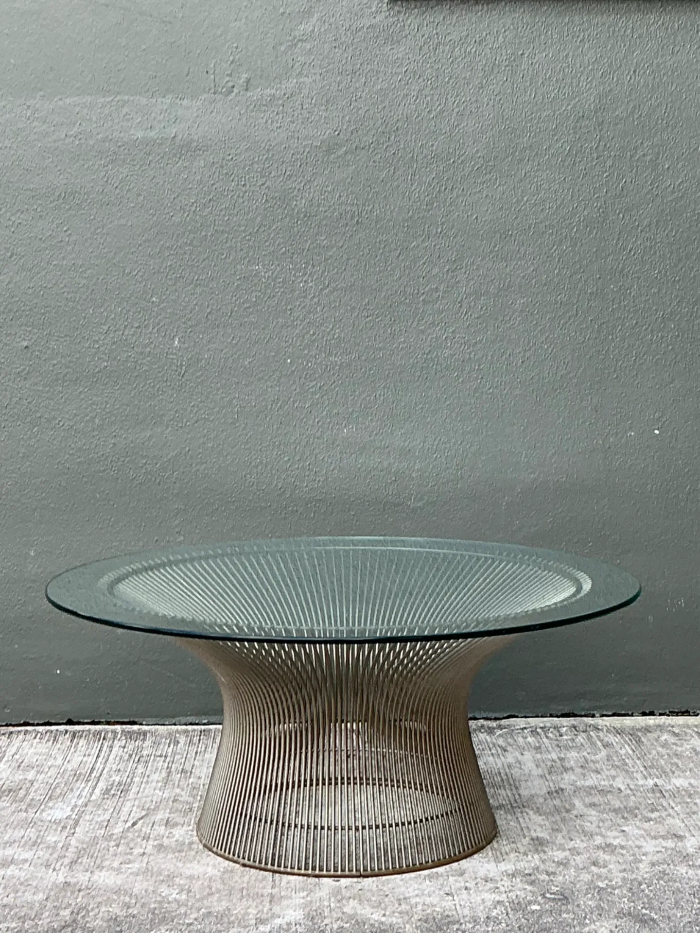 Warren Platner Glass and Steel Coffee Table — additional photo 7