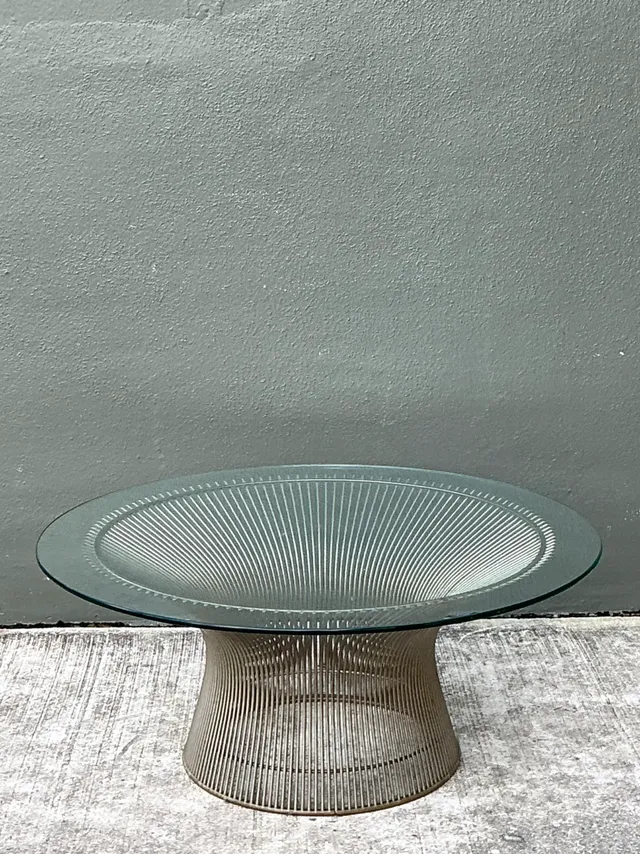 Warren Platner Glass and Steel Coffee Table — additional photo 6