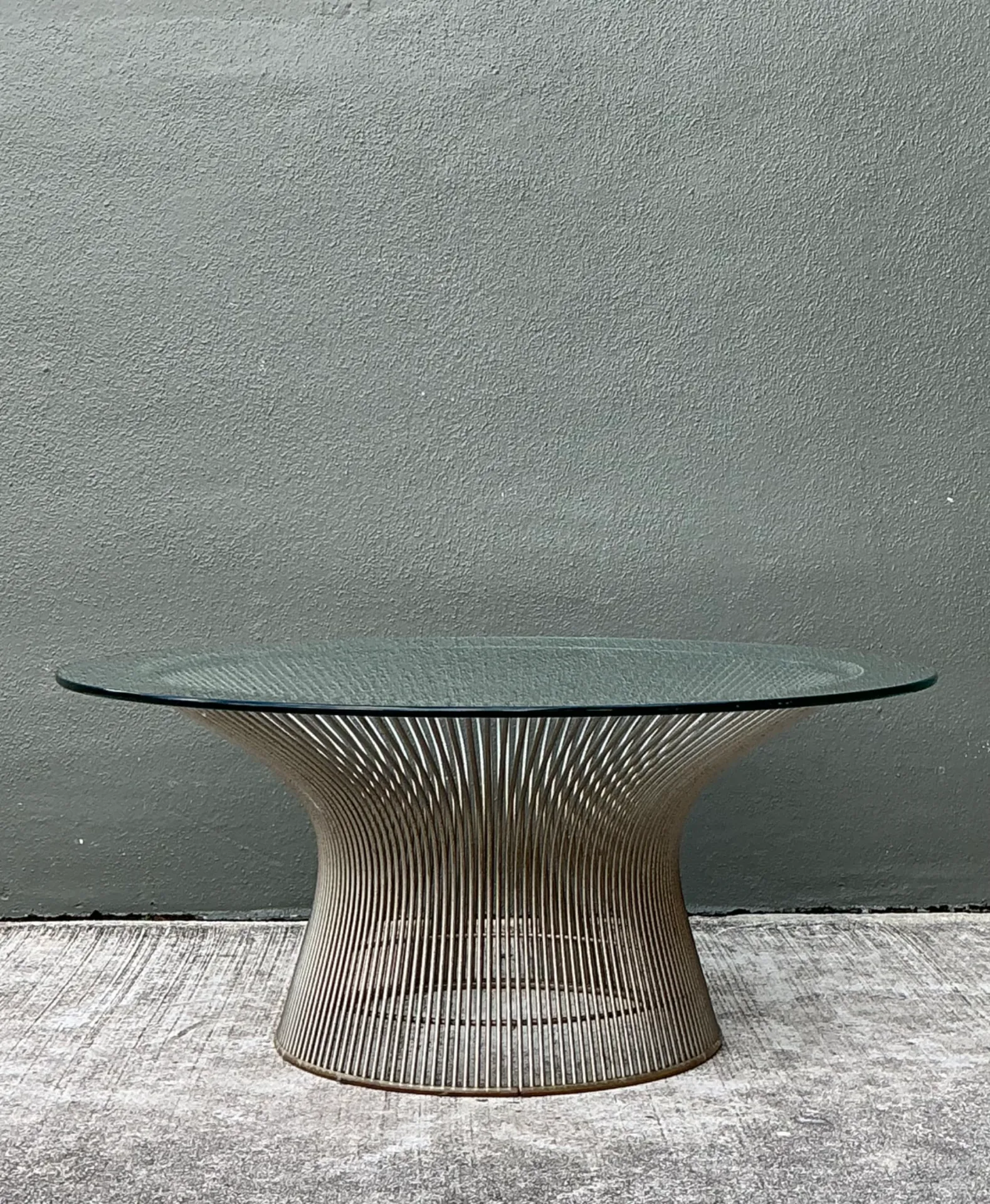 Warren Platner Glass and Steel Coffee Table — additional photo 1
