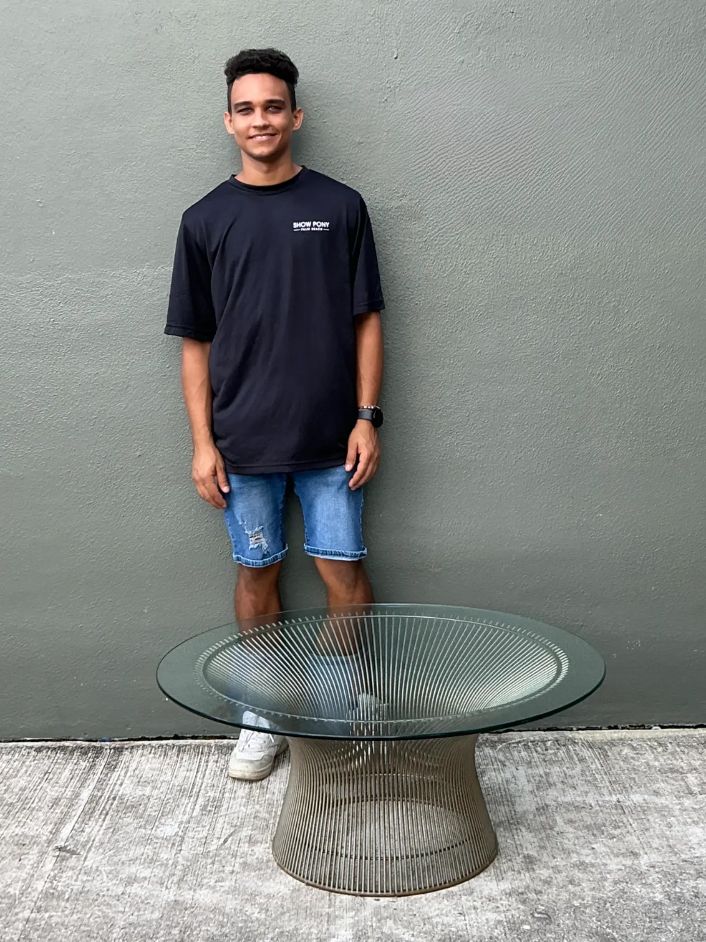 Warren Platner Glass and Steel Coffee Table — additional photo 3