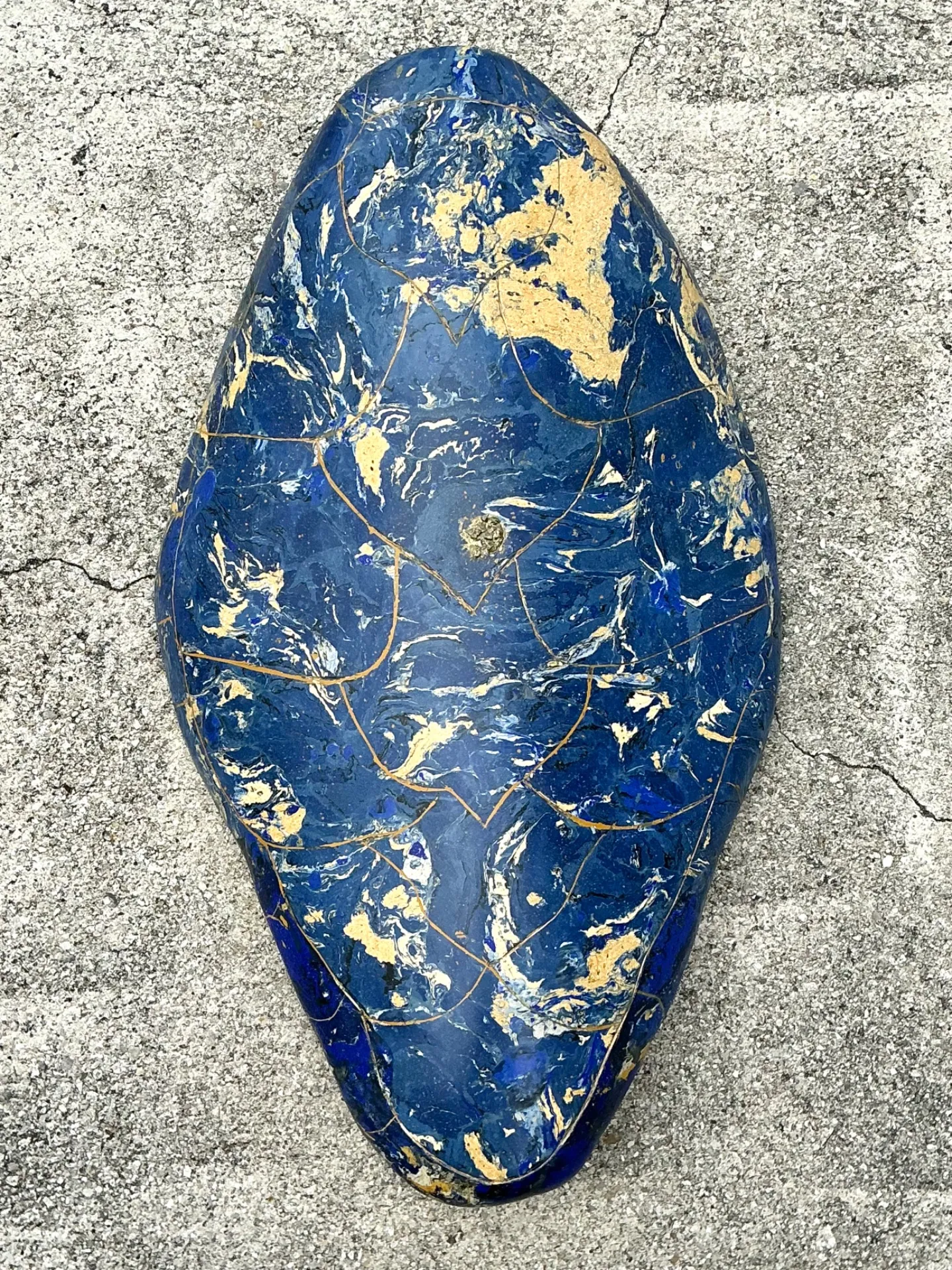 Vintage Italian Scagliola Pigmented Plaster Turtle Shell - Plaster, 15W x 24.75H — additional photo 5