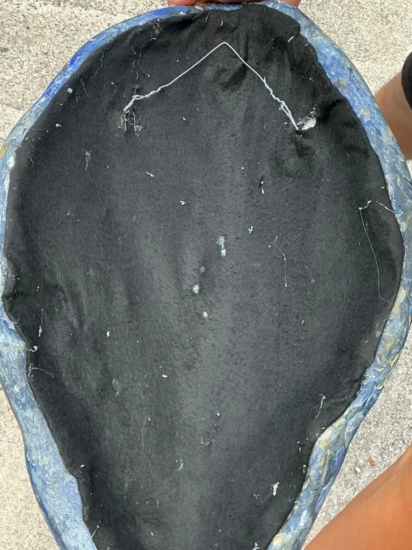 Vintage Italian Scagliola Pigmented Plaster Turtle Shell - Plaster, 15W x 24.75H — additional photo 1