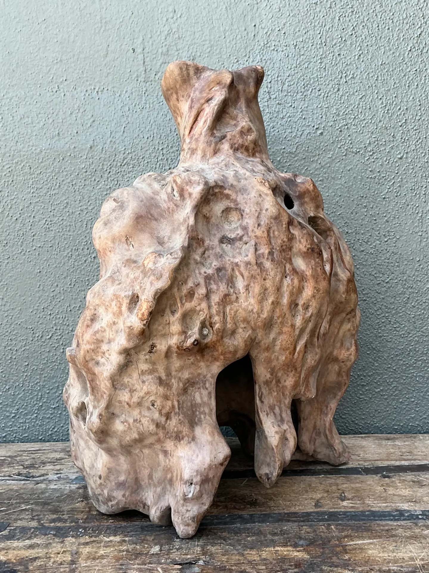 Vintage Organic Wood Knot Sculpture — additional photo 1