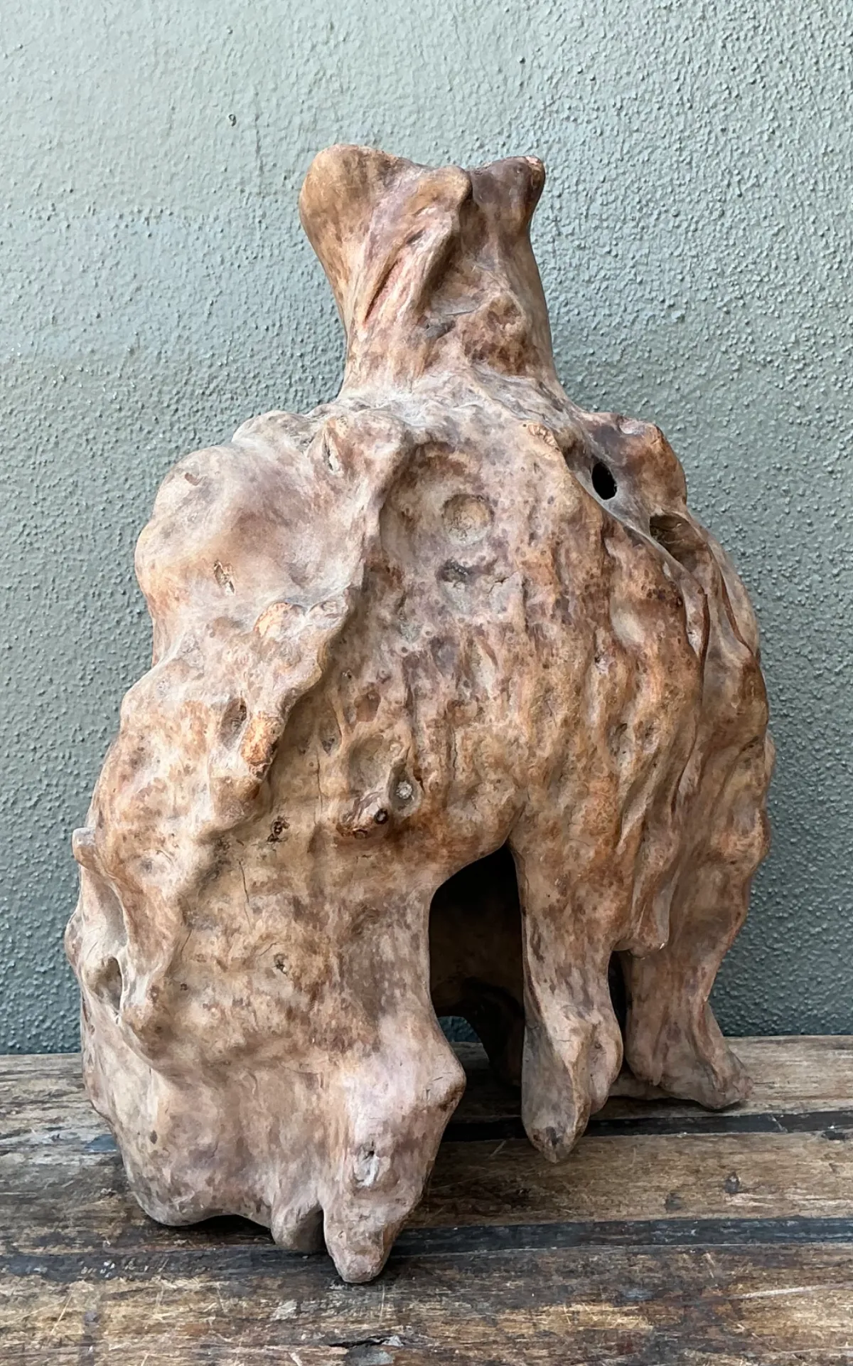 Vintage Organic Wood Knot Sculpture — additional photo 1