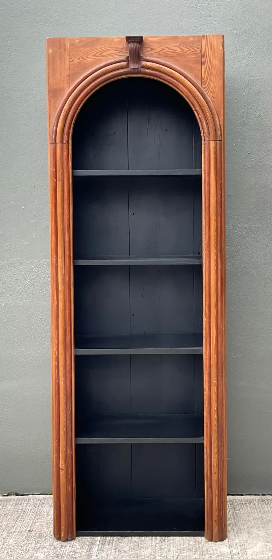 Vintage Architectural Wood Bookcase — additional photo 4