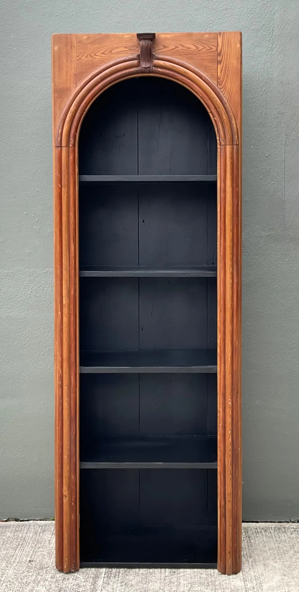 Vintage Architectural Wood Bookcase — additional photo 2