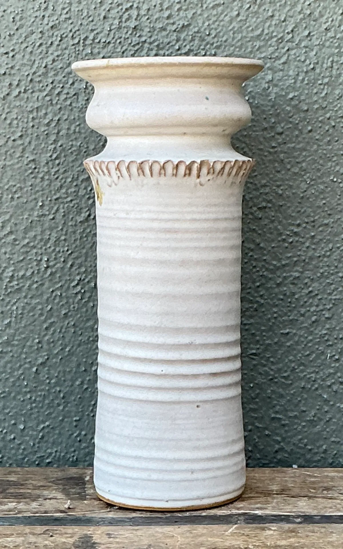 Vintage Handcrafted Ceramic Vase — additional photo 1