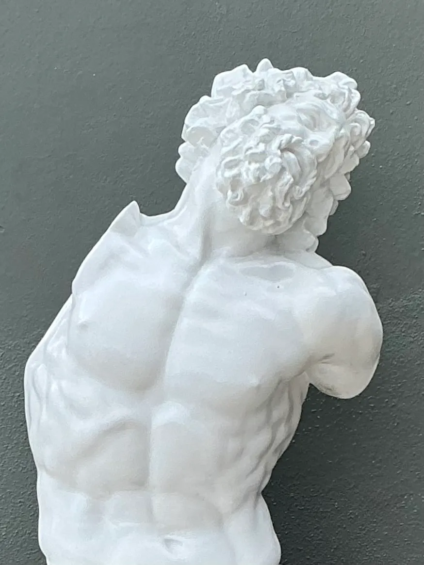 Vintage Classical Ceramic Bust Sculpture Of Laocoön - Interior view
