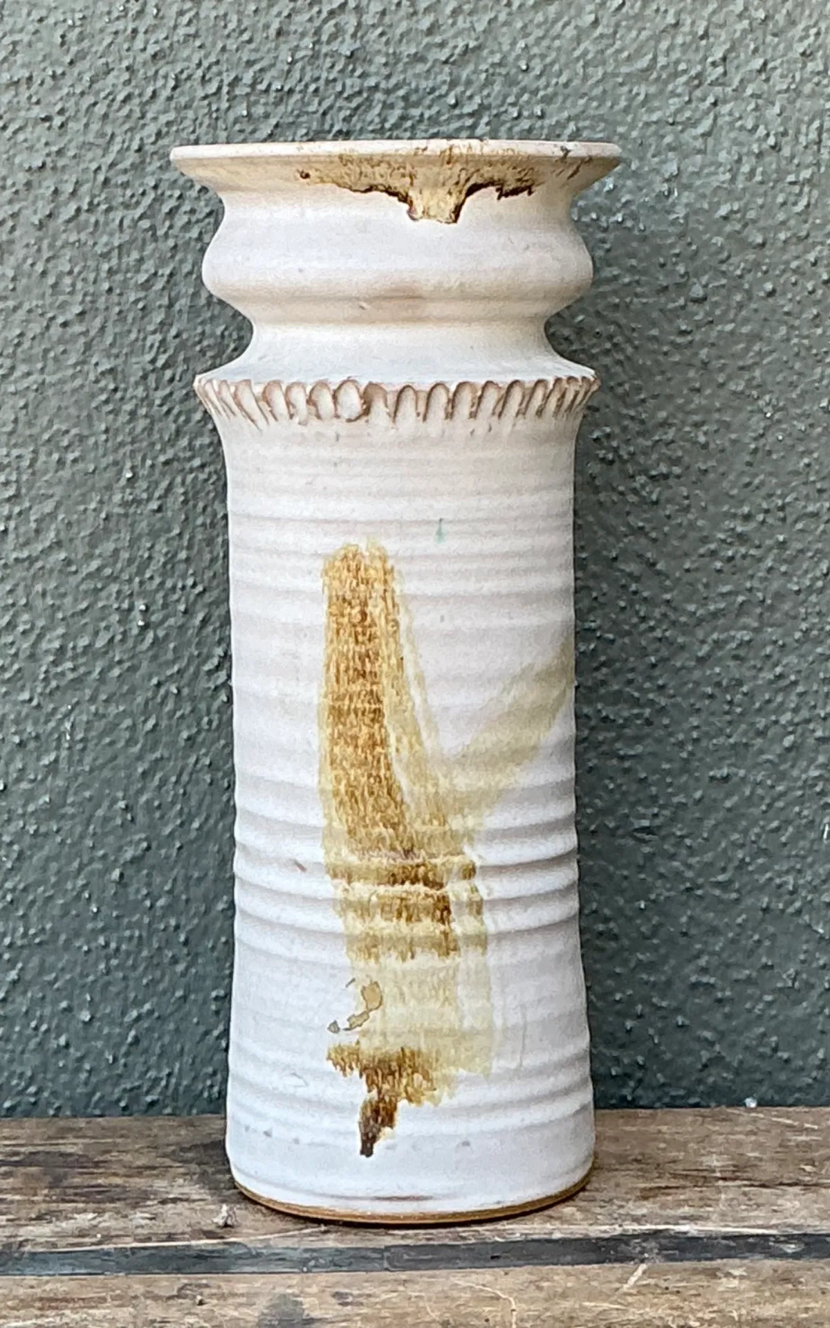 Vintage Handcrafted Ceramic Vase — additional photo 2