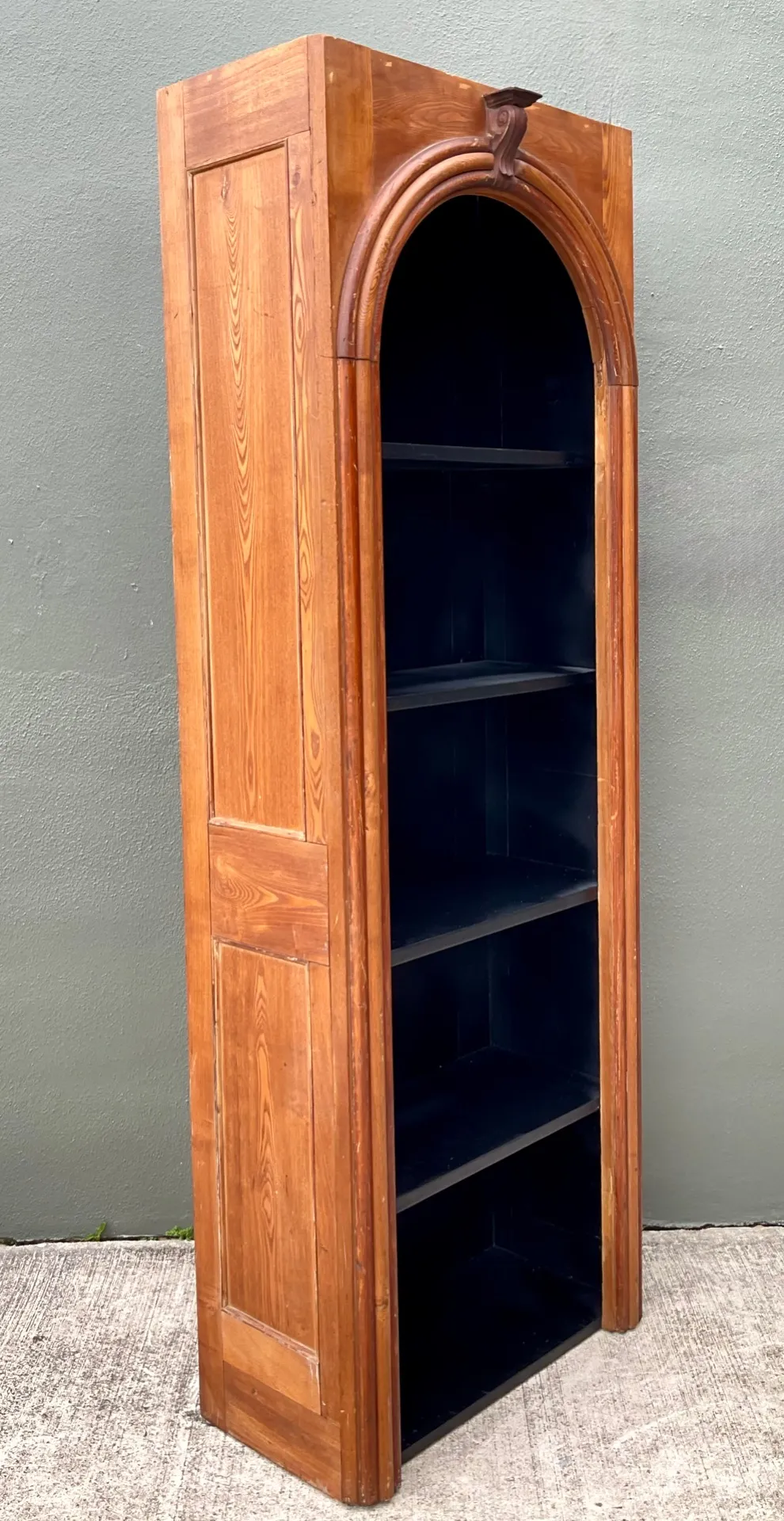 Vintage Architectural Wood Bookcase — additional photo 5