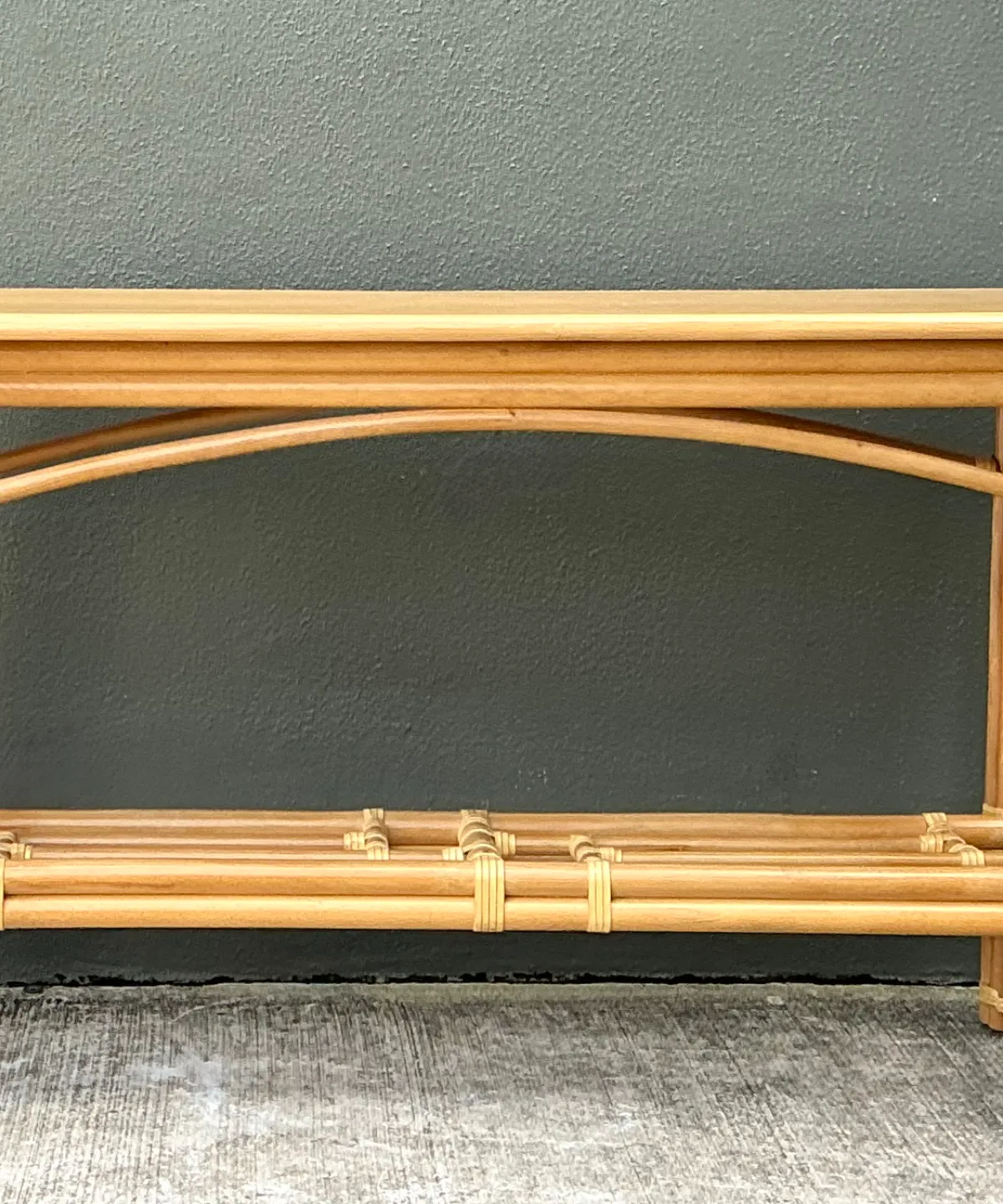 Vintage Rattan Console Table — additional photo 3