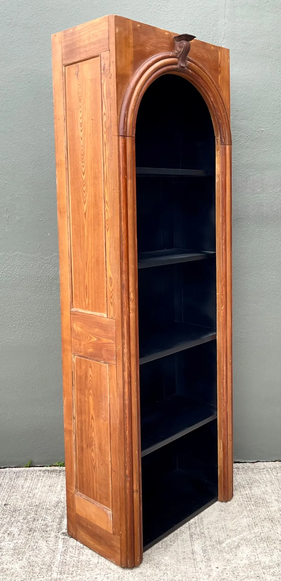 Vintage Architectural Wood Bookcase — additional photo 3