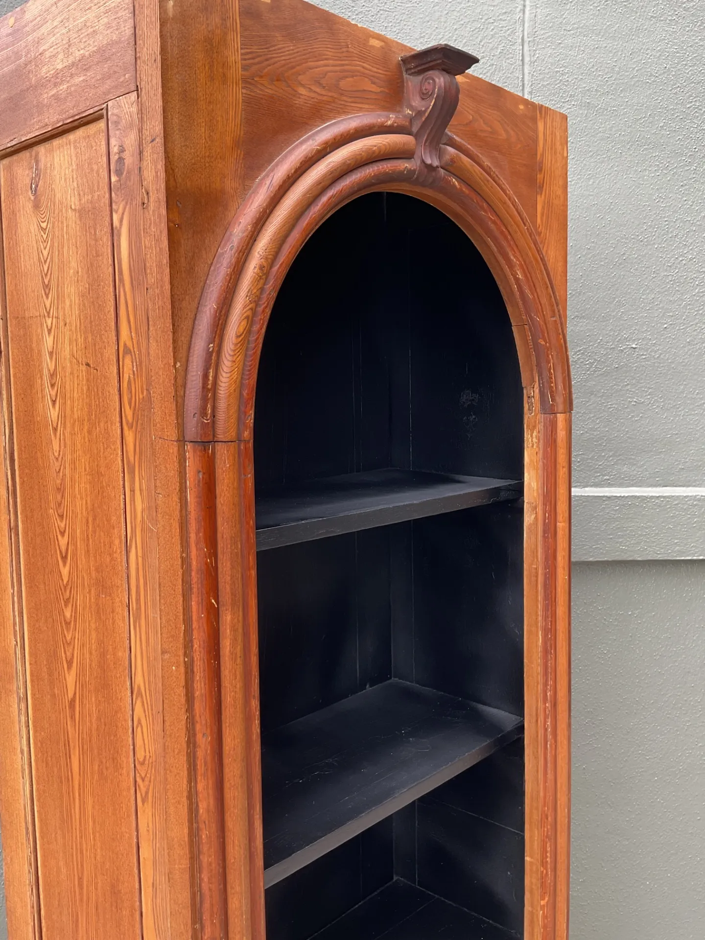 Vintage Architectural Wood Bookcase — additional photo 1