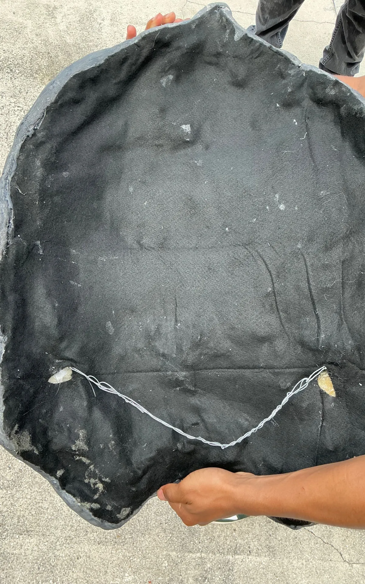 Vintage Italian Scagliola Artisanal Pigmented Plaster Turtle Shell - Plaster, 21W x 29.25H