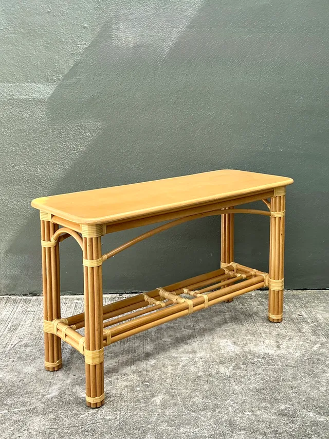 Vintage Rattan Console Table — additional photo 8