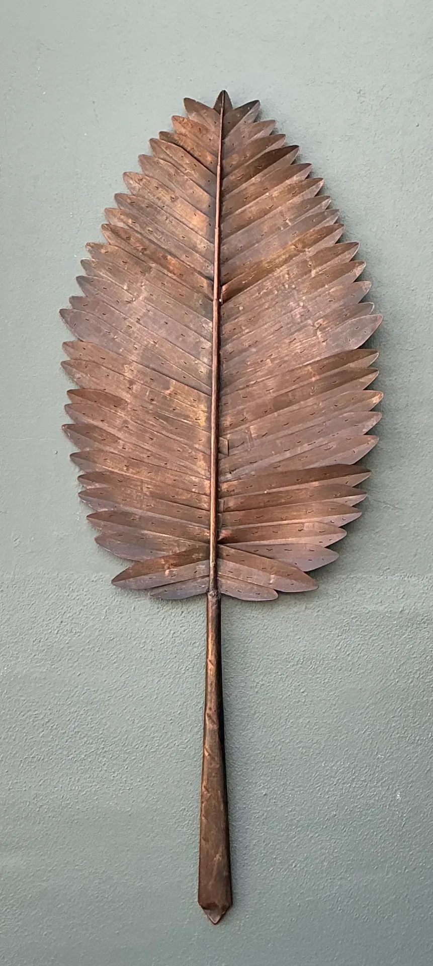 Vintage Metal Botanical Leaf Art — additional photo 3