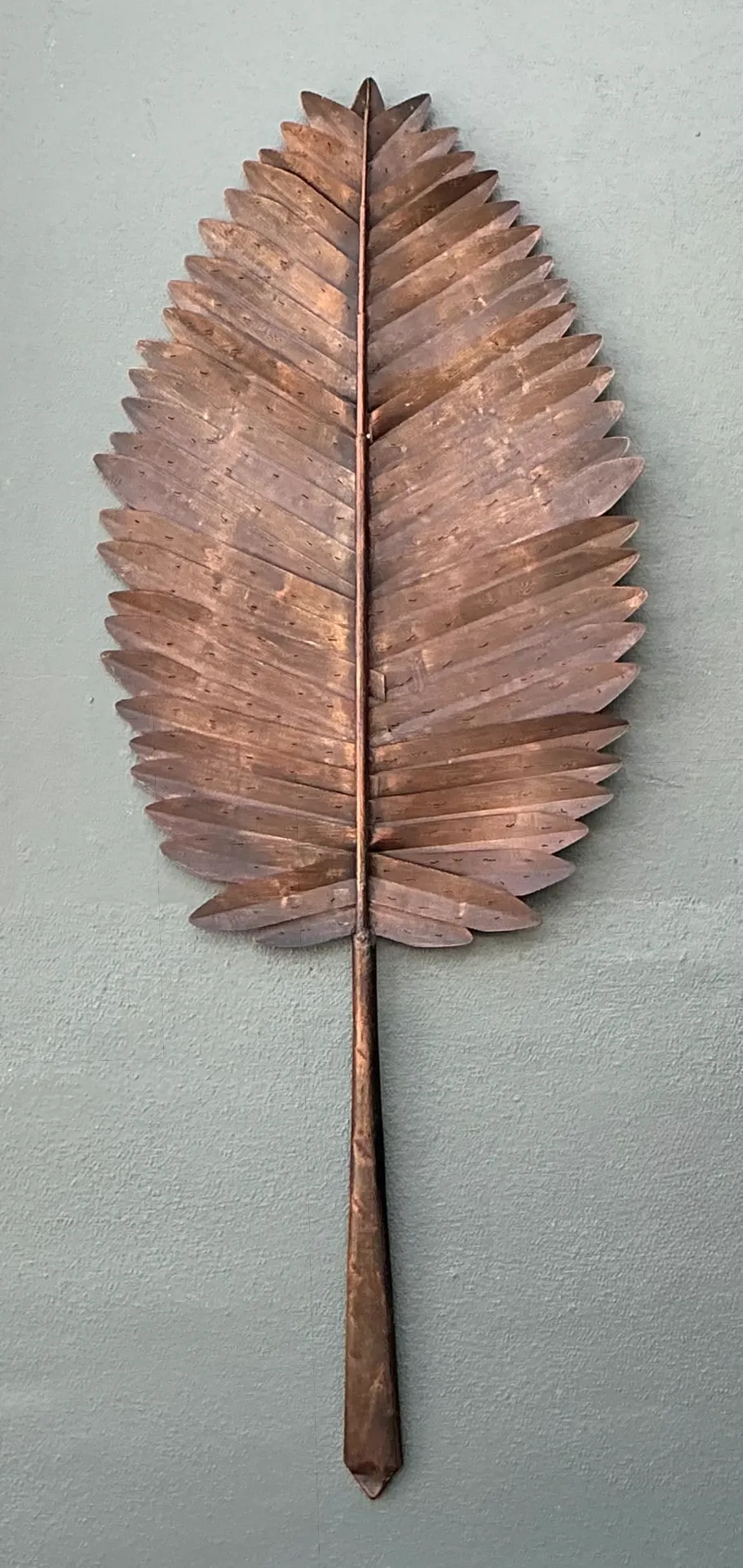 Vintage Metal Botanical Leaf Art — additional photo 4