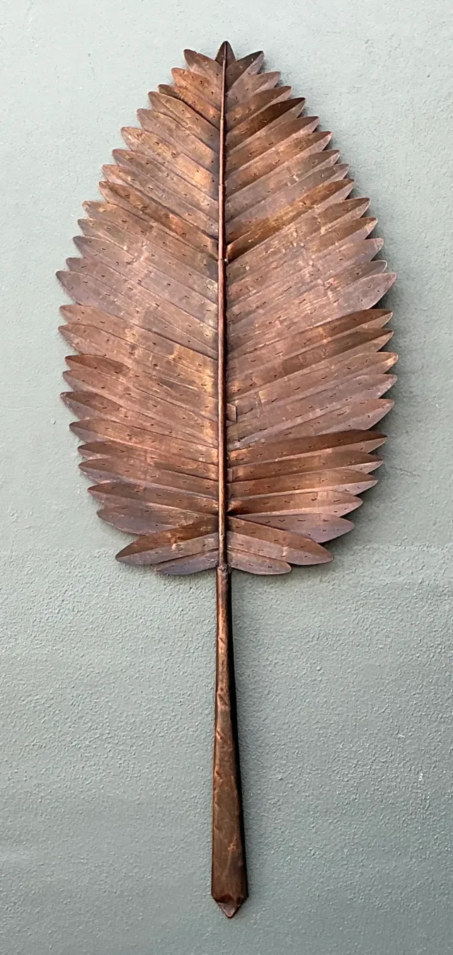 Vintage Metal Botanical Leaf Art — additional photo 5