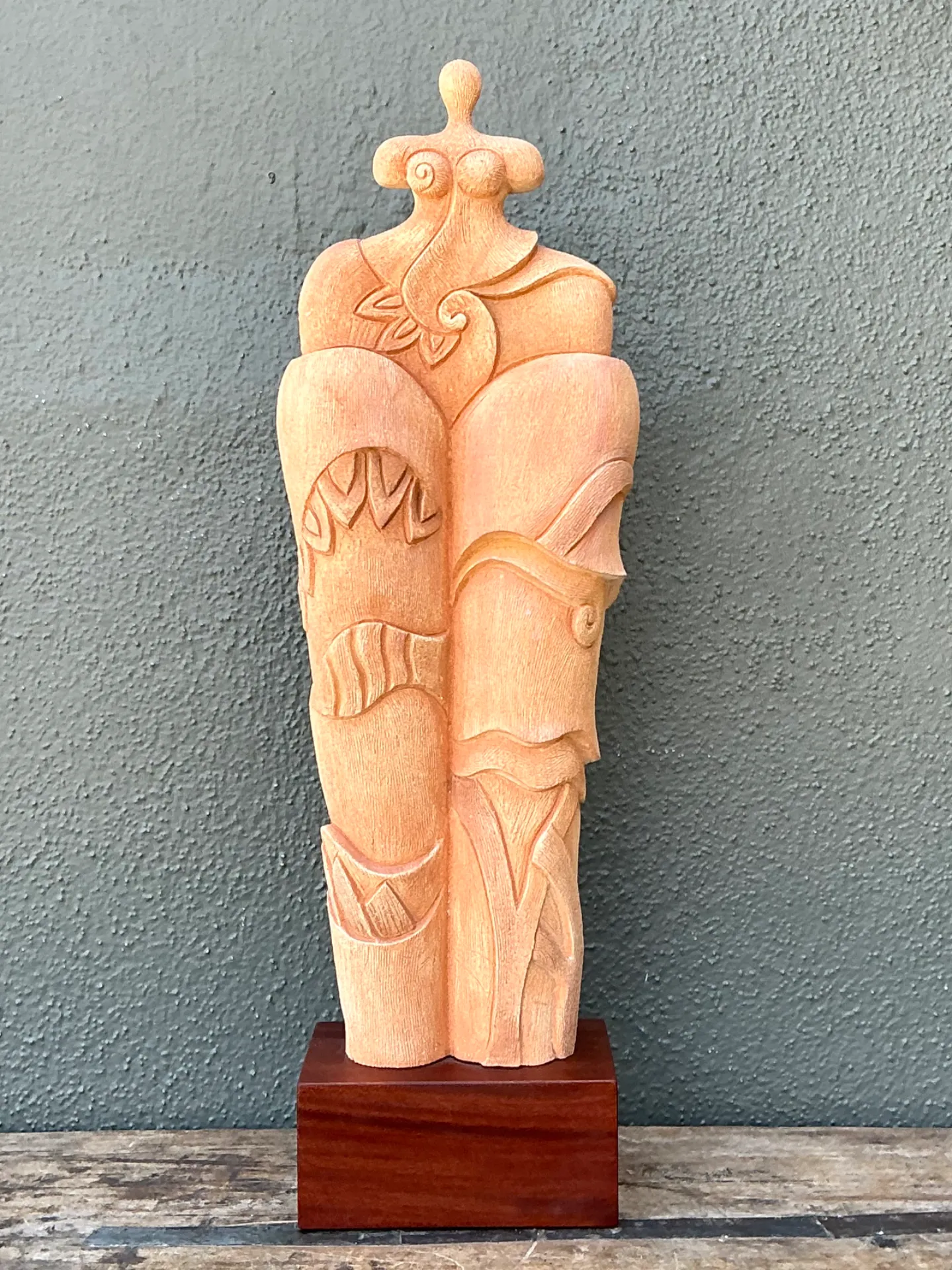 Vintage Ceramic Abstract Figurative Sculpture — additional photo 2
