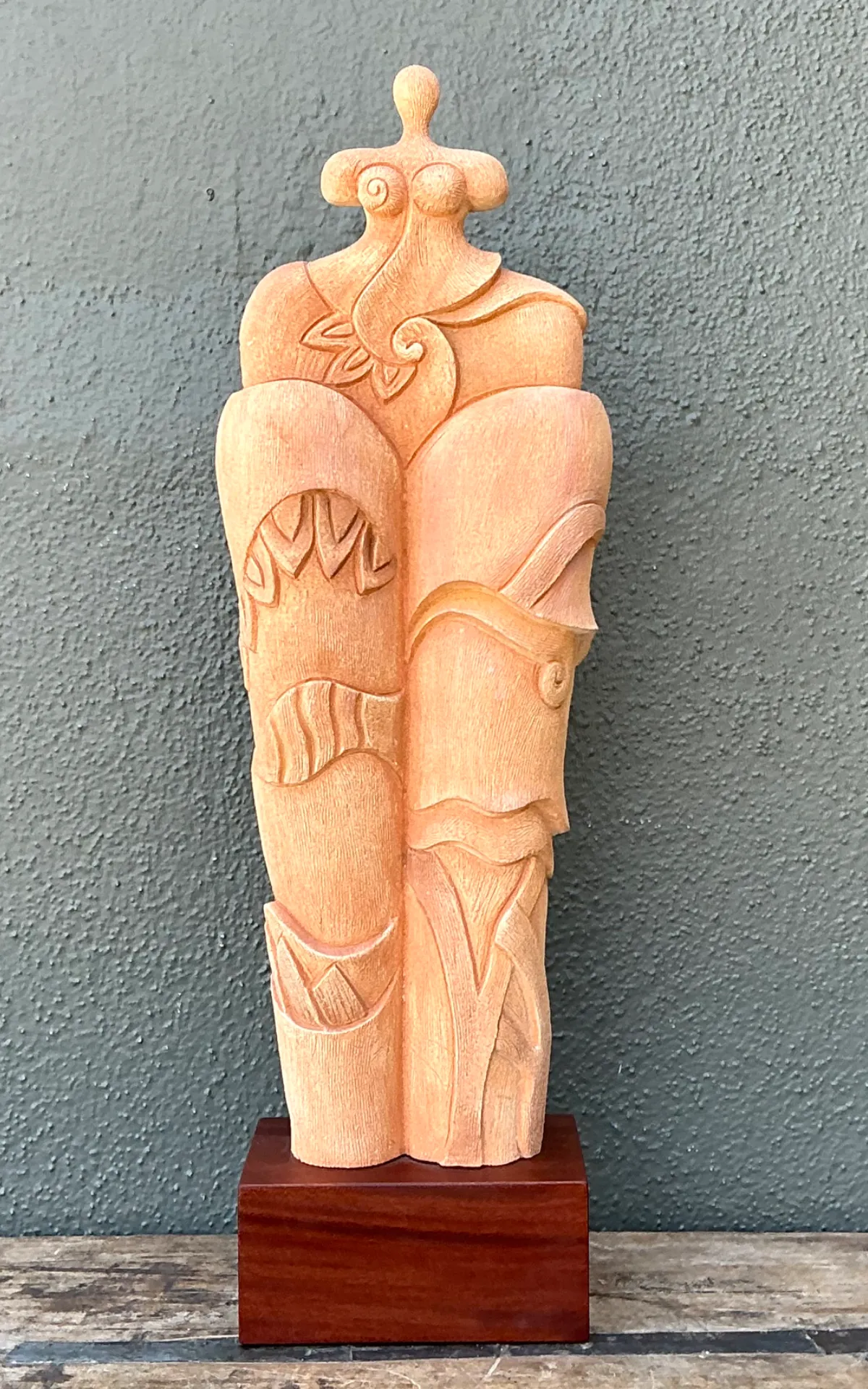 Vintage Ceramic Abstract Figurative Sculpture — additional photo 2