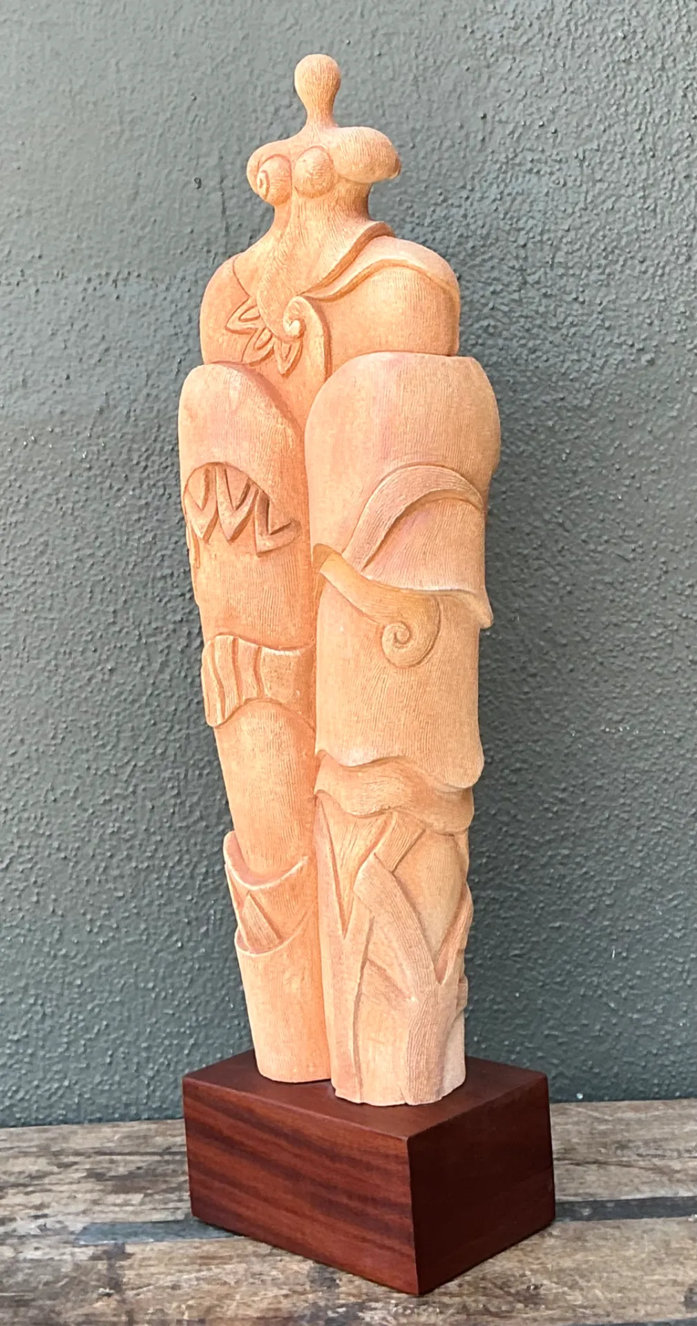 Vintage Ceramic Abstract Figurative Sculpture — additional photo 3