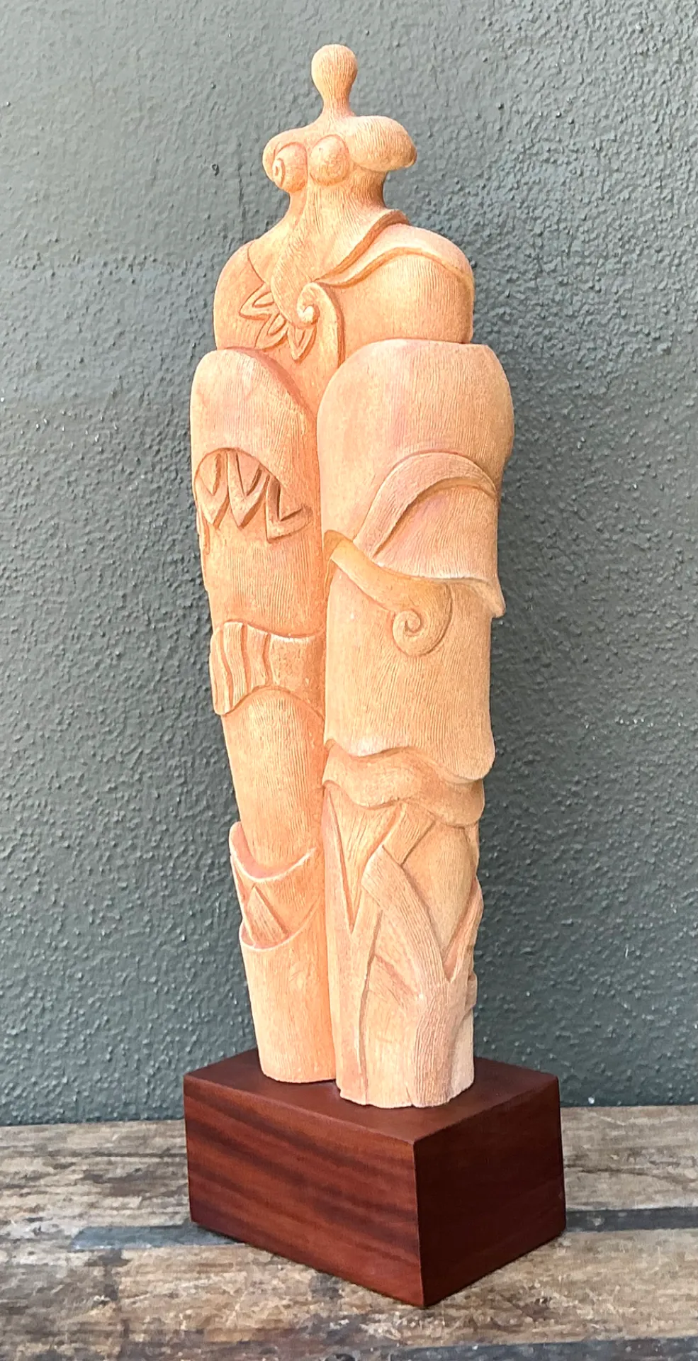 Vintage Ceramic Abstract Figurative Sculpture — additional photo 1