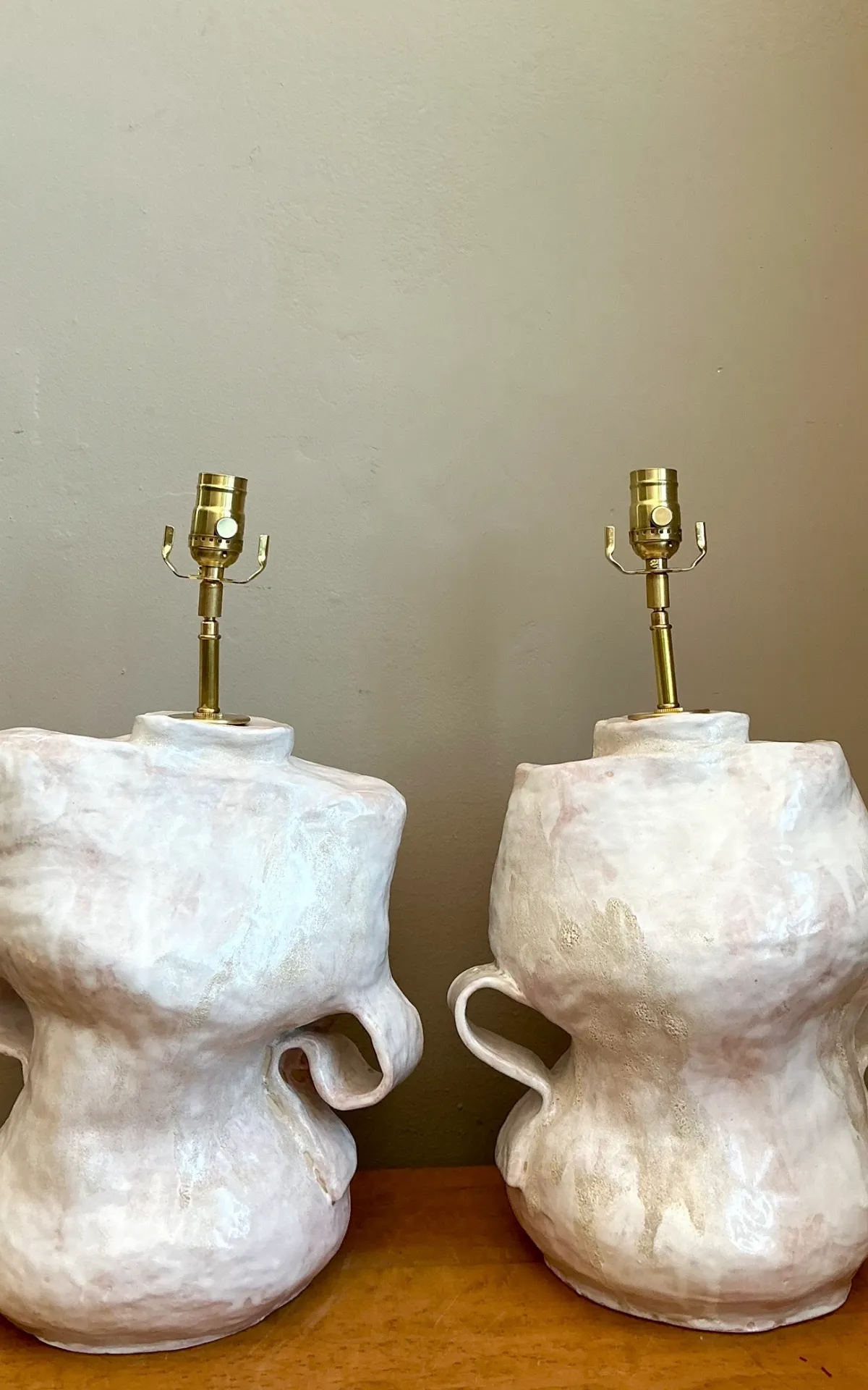 Vintage Sculptural Ceramic Table Lamps