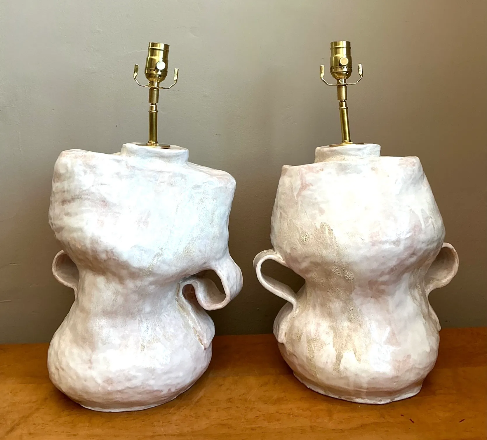 Vintage Sculptural Ceramic Table Lamps — additional photo 3