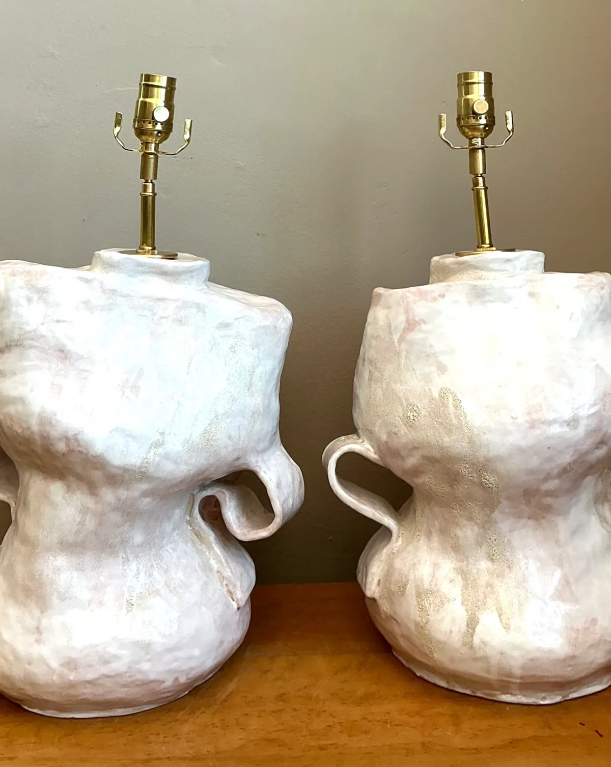 Vintage Sculptural Ceramic Table Lamps — additional photo 3