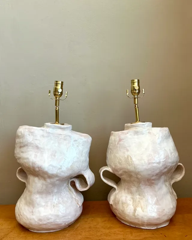 Vintage Sculptural Ceramic Table Lamps — additional photo 5