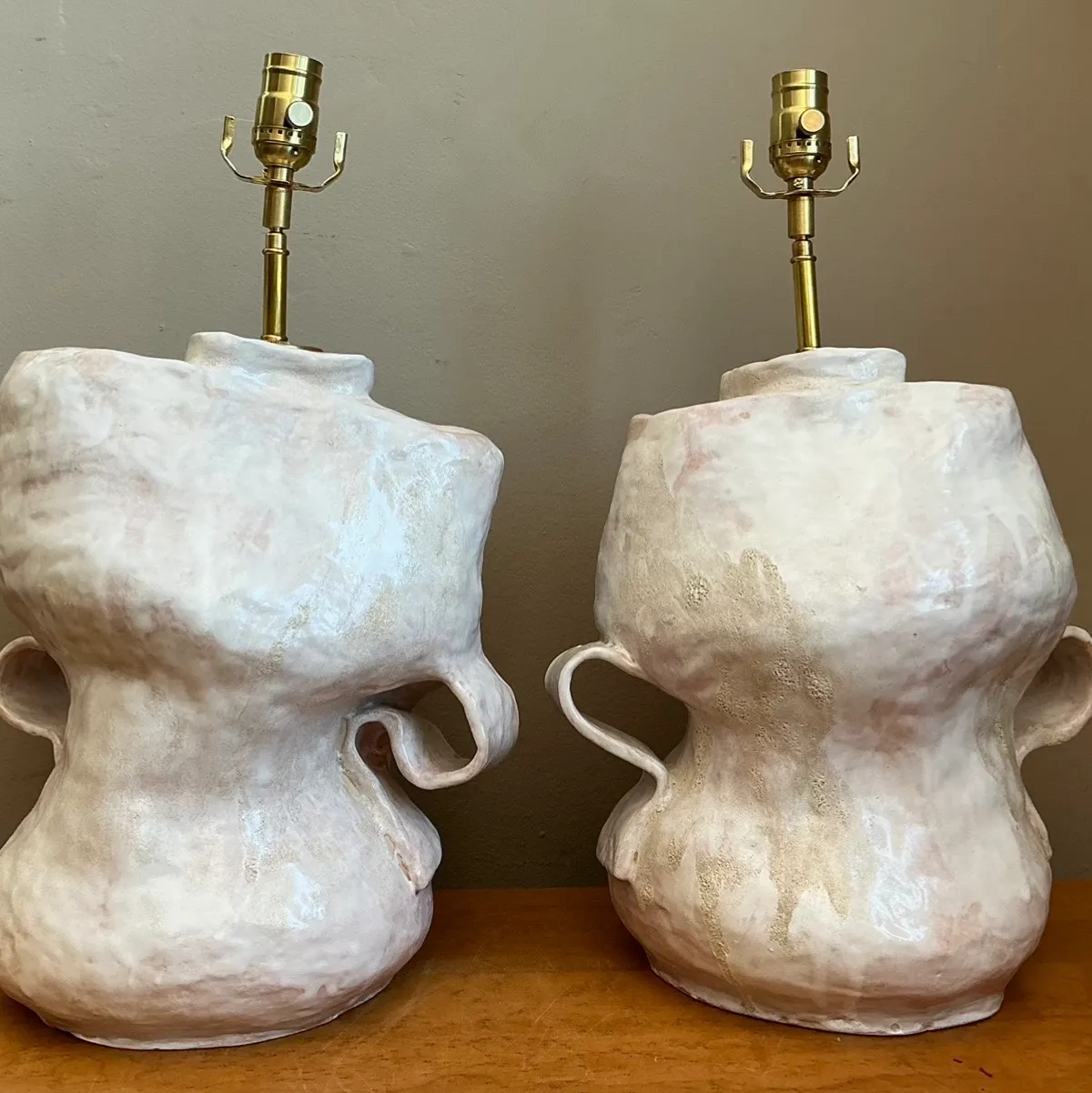 Vintage Sculptural Ceramic Table Lamps — additional photo 2