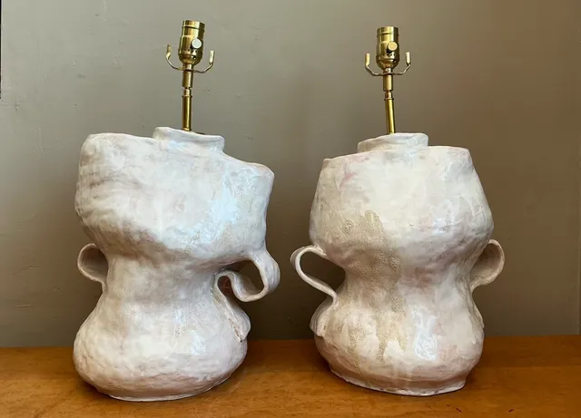Vintage Sculptural Ceramic Table Lamps — additional photo 2