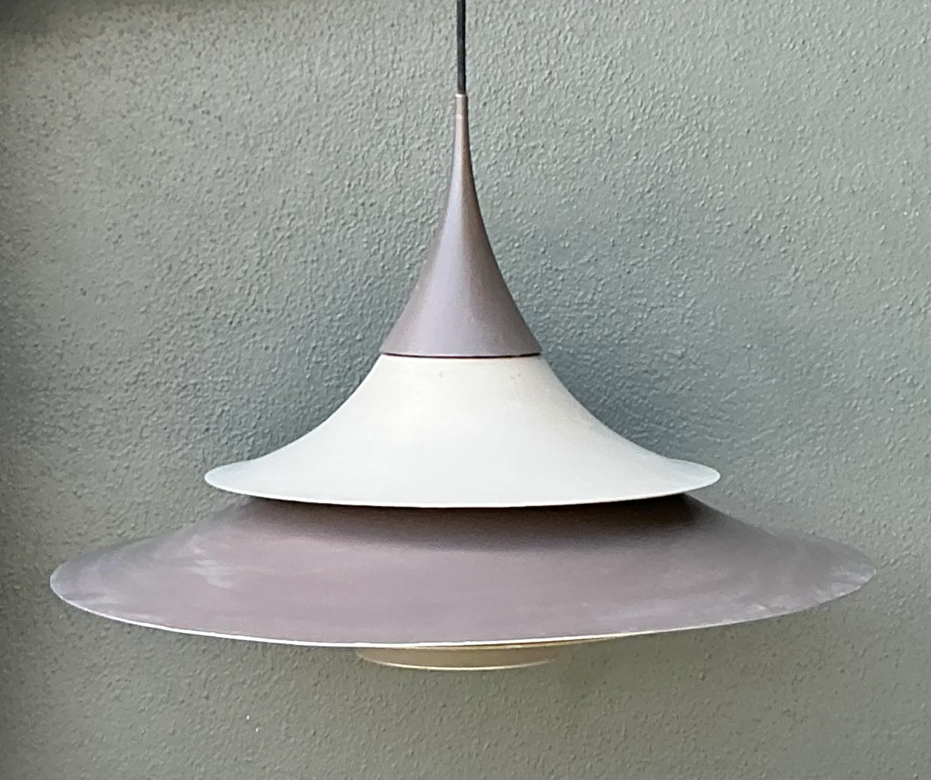 Vintage Scandinavian Tiered Pendant Lamp — additional photo 1