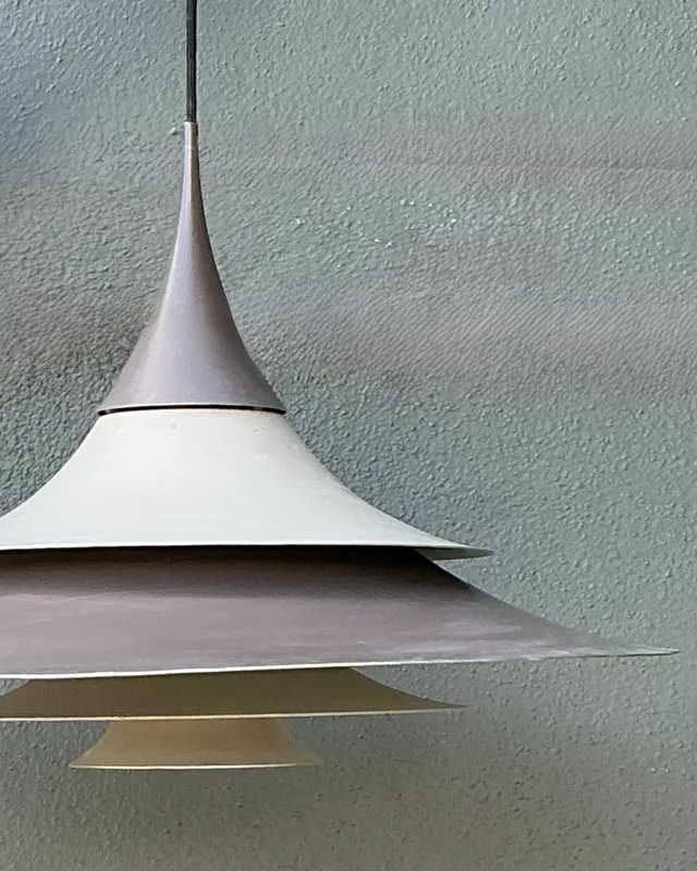 Vintage Scandinavian Tiered Pendant Lamp — additional photo 4