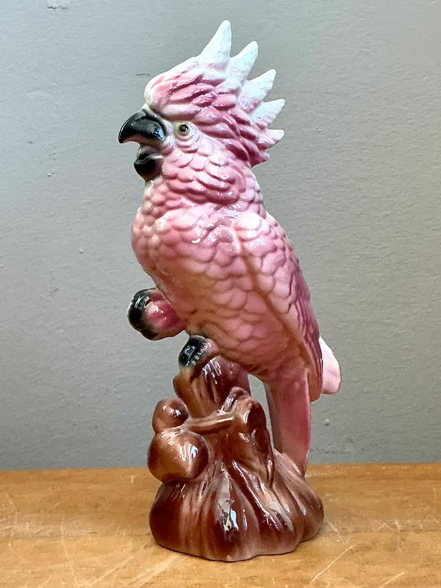 Vintage Ceramic Cockatoo Figurine — additional photo 2