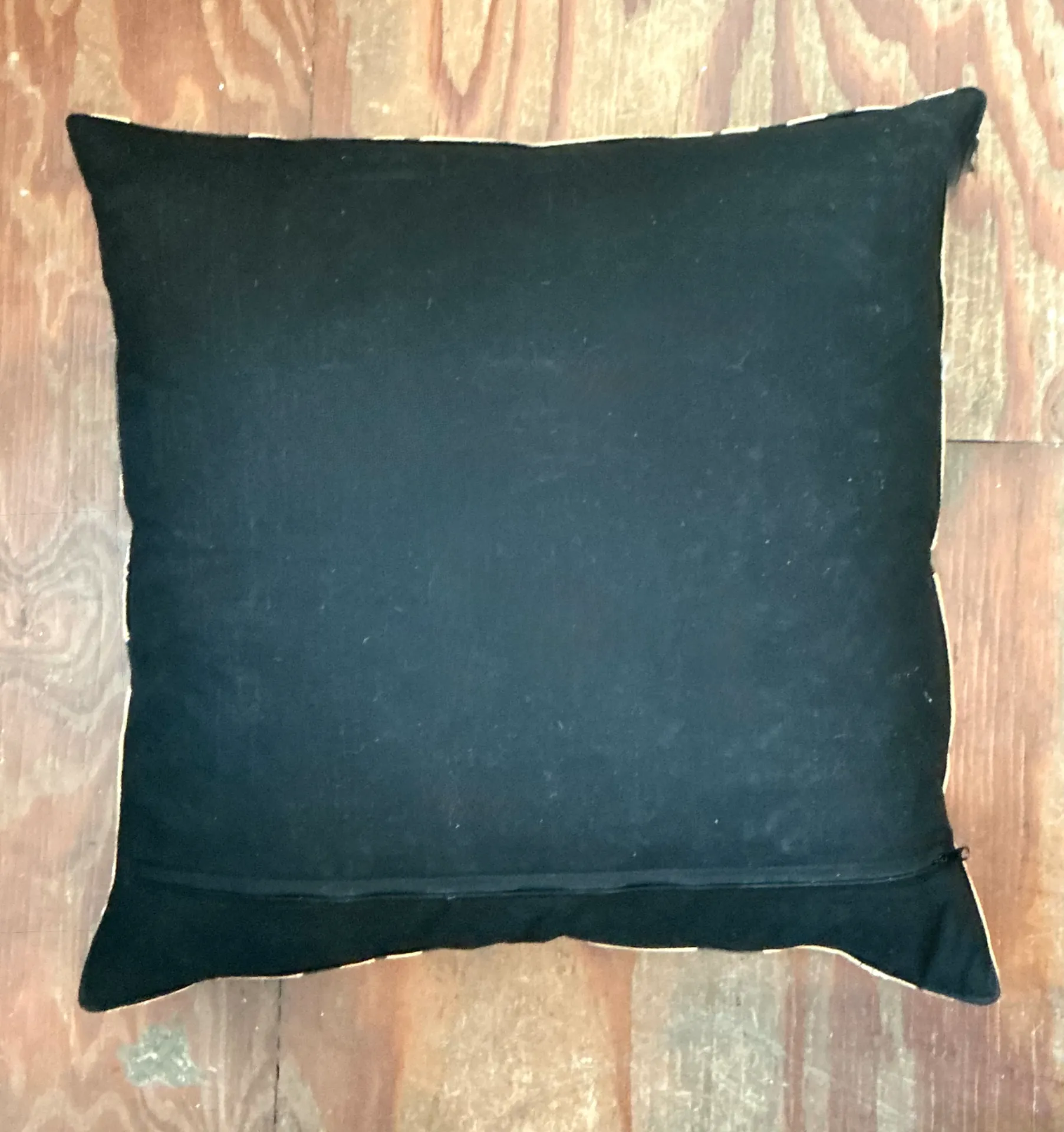 Vintage Kuba Cloth Pattern Pillow — additional photo 2