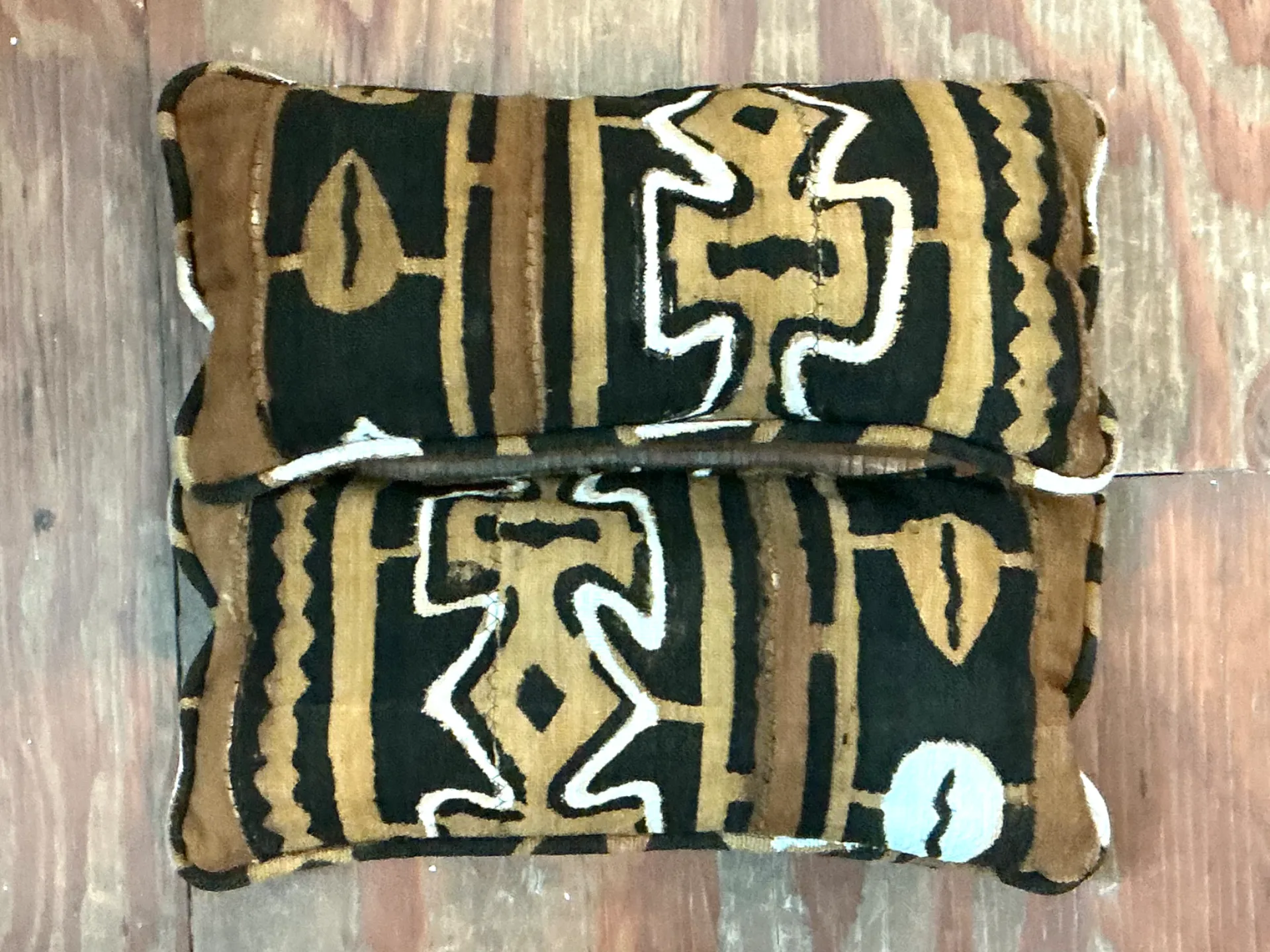 Vintage Mudcloth Pattern Pillows - A Pair — additional photo 5