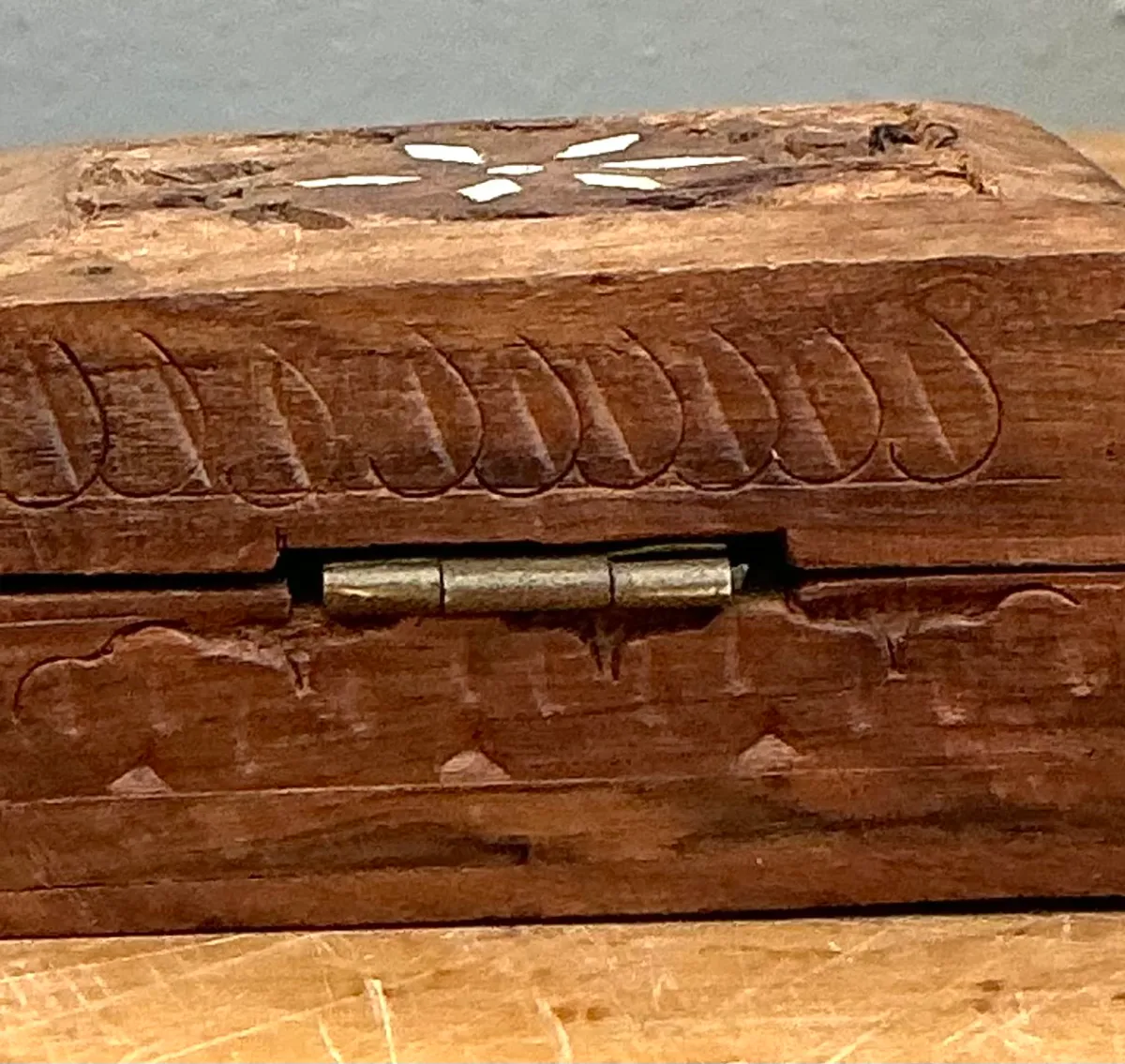 Vintage Carved Wood Trinket Box — additional photo 4