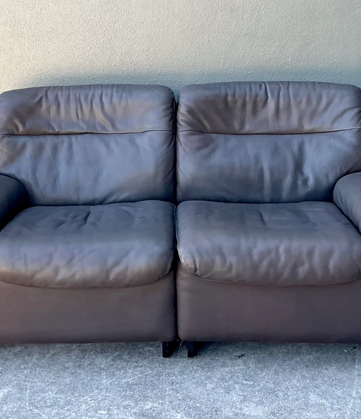 Vintage De Sede Leather Two-Seater Sofa — additional photo 8