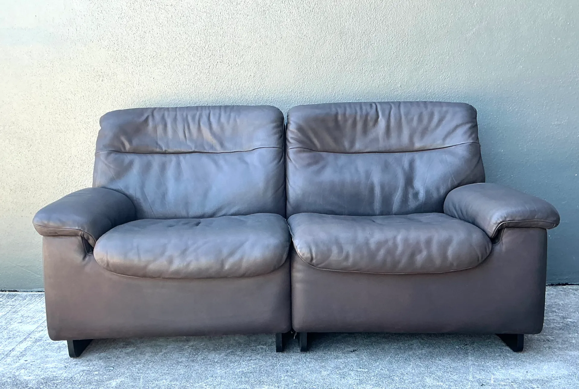 Vintage De Sede Leather Two-Seater Sofa — additional photo 6